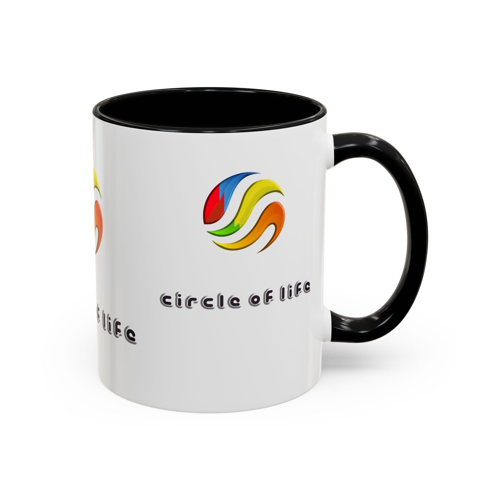 Accent Coffee Mug - (11, 15oz) Circle of Life Stylish Ceramic Mug