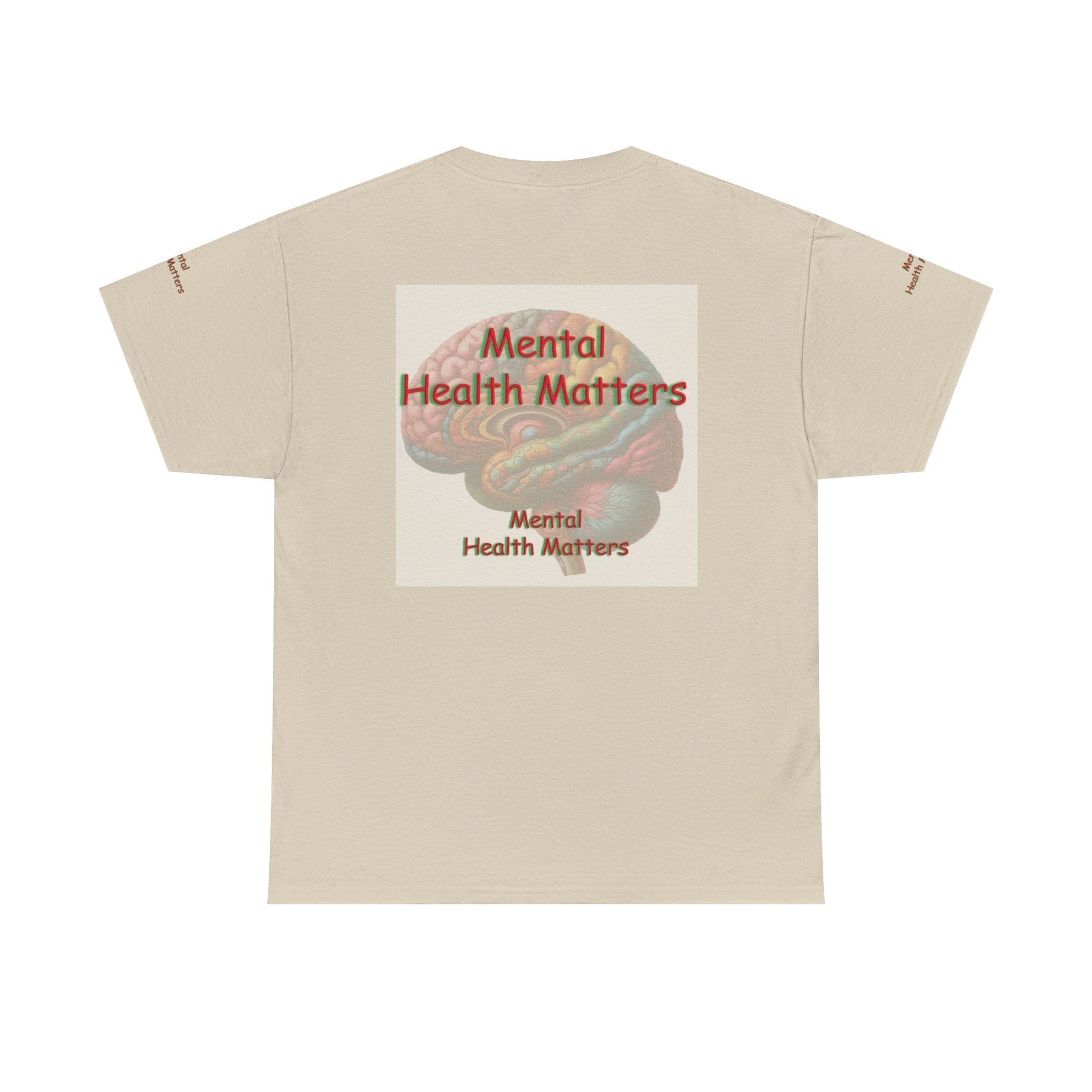 Unisex Heavy Cotton Tee - Mental Health Matters - Stay Focus