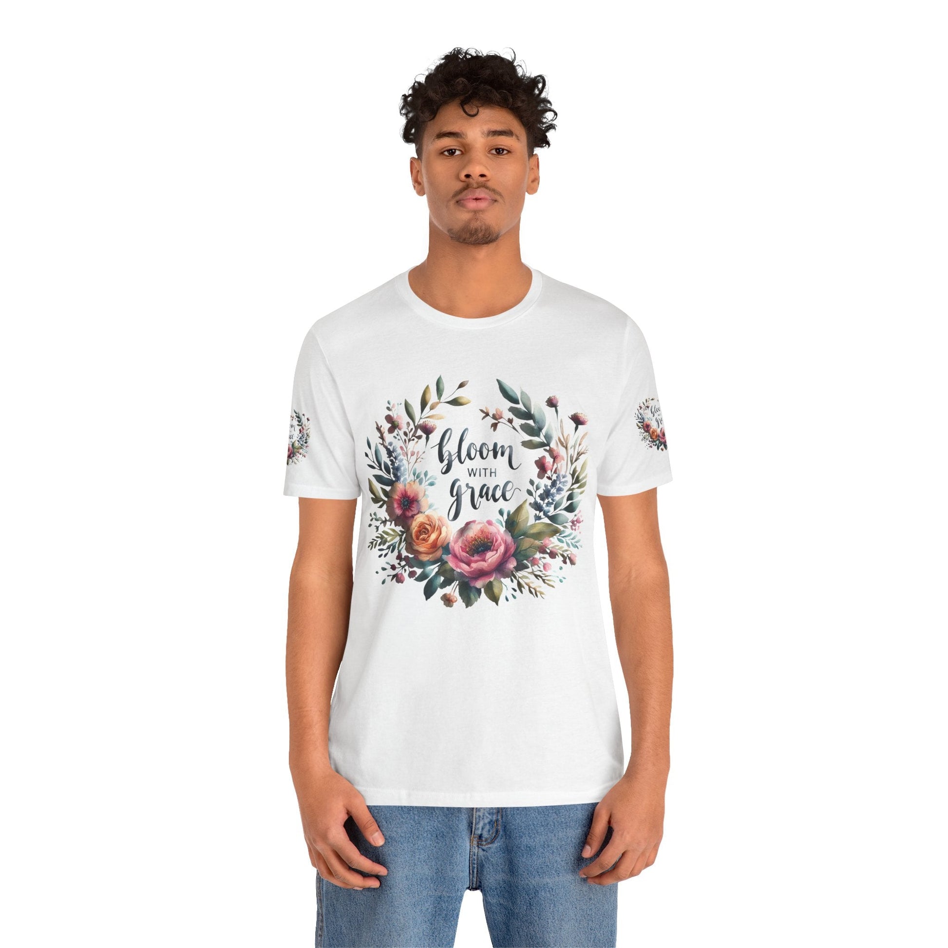 Floral Inspirational T-shirt | Graceful & Vibrant Everyday Wear