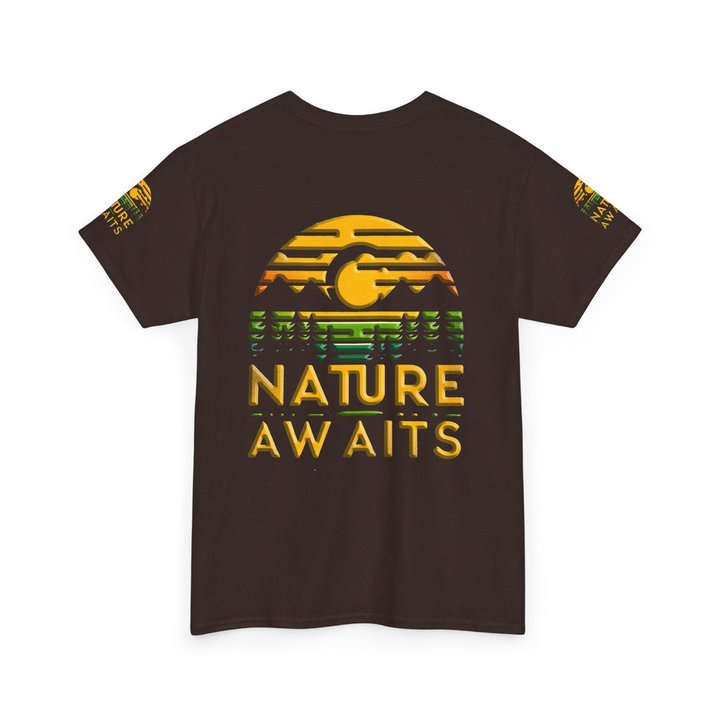 Unisex Heavy Cotton t-shirt nature Awaits t-shirt for Durability