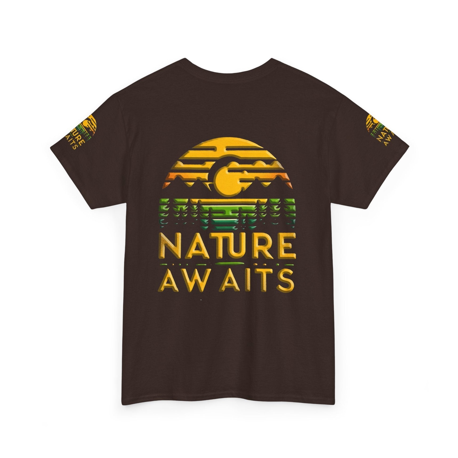 Unisex Heavy Cotton t-shirt nature Awaits t-shirt for Durability