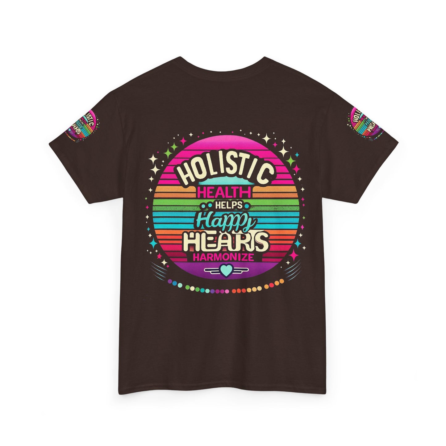 Unisex Heavy Cotton Tee " Holistic Health Heals Happy Hearts"