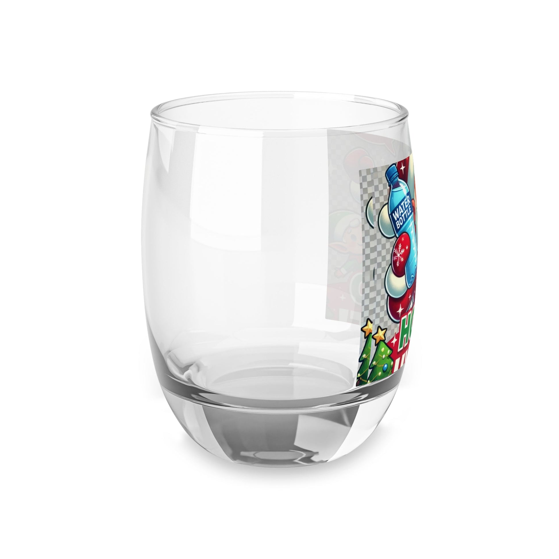 Whiskey Glass - HO HO HO  Classic 6oz Barware for Gifts, Events & More