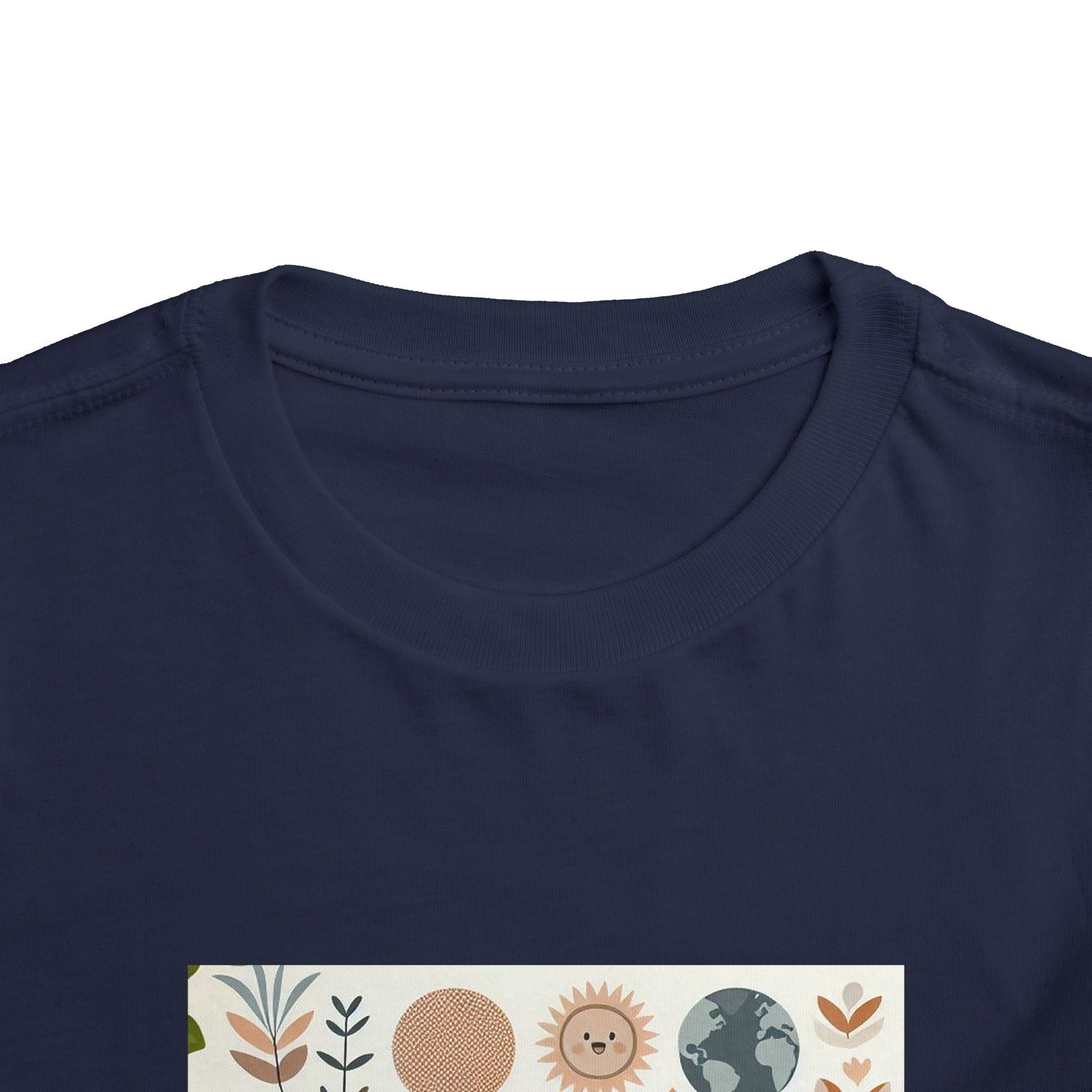 Eco-Friendly Toddler Short Sleeve T-shirt - with Nature Print