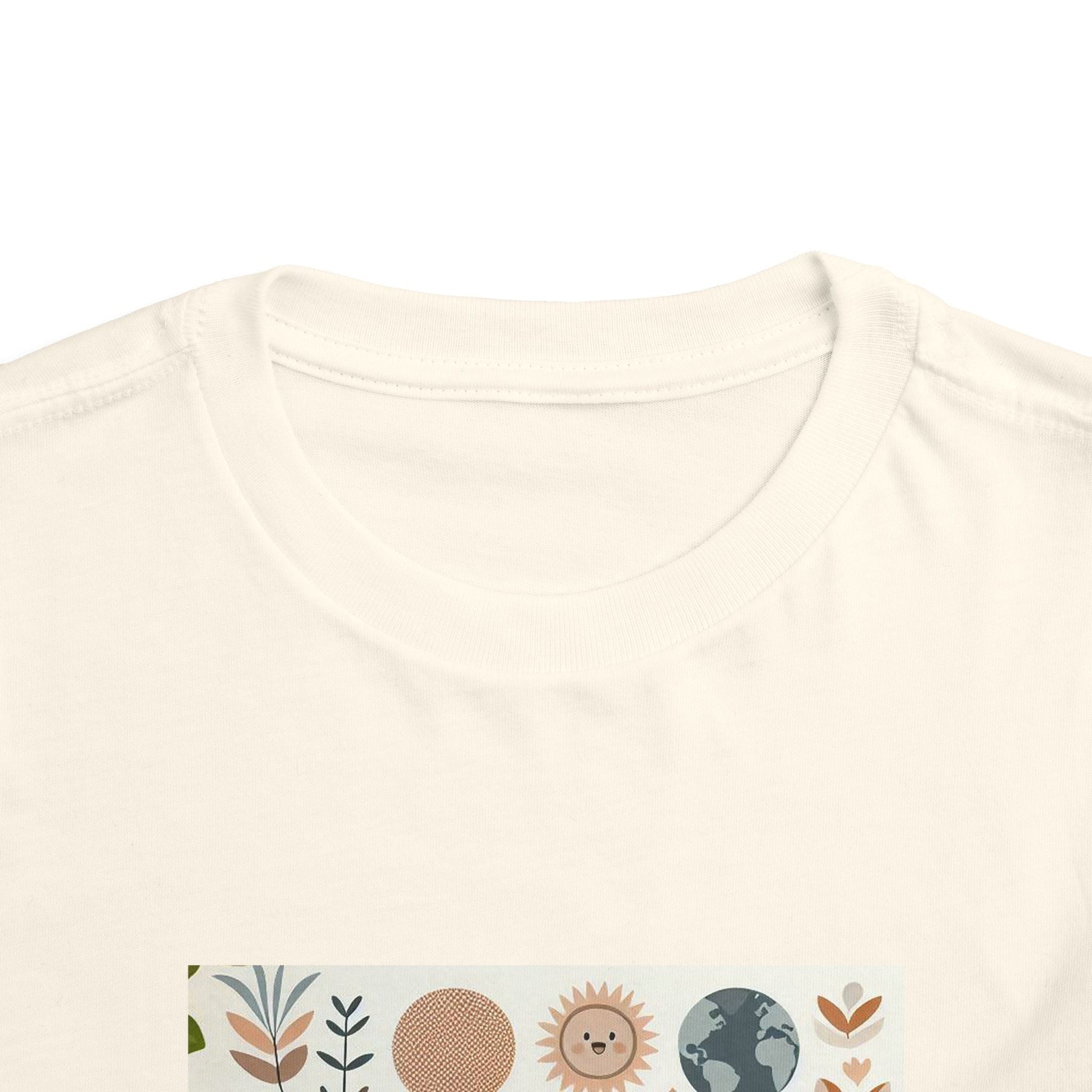 Eco-Friendly Toddler Short Sleeve T-shirt - with Nature Print