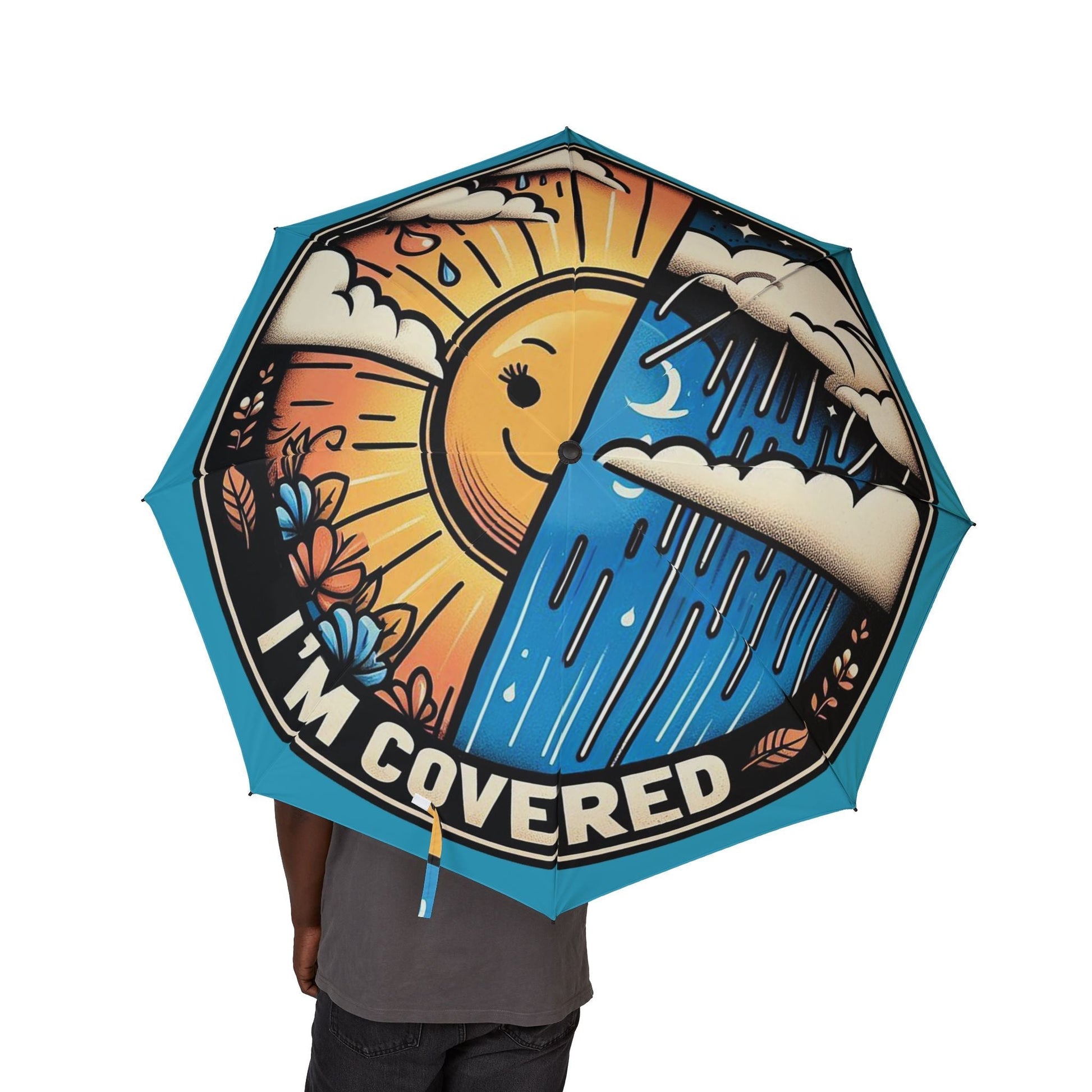 Semi-Automatic Foldable Umbrella – Durable & Sleek Design I am Covered