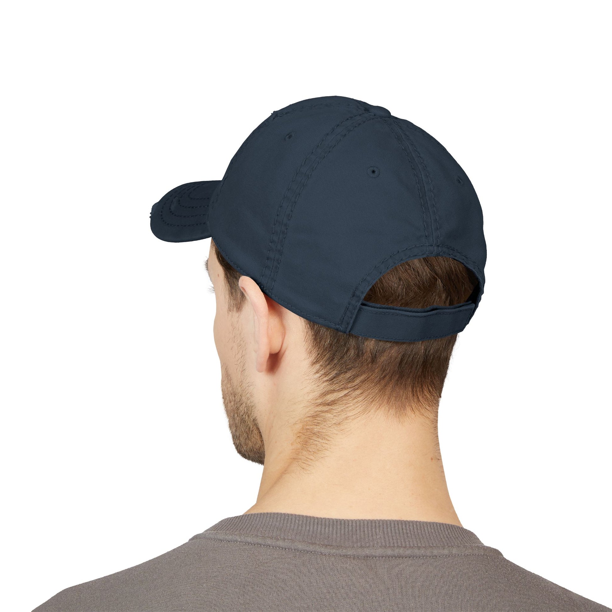 Distressed Dad Hat - Embroidered Casual Stylish Comfort for Everyday Wear