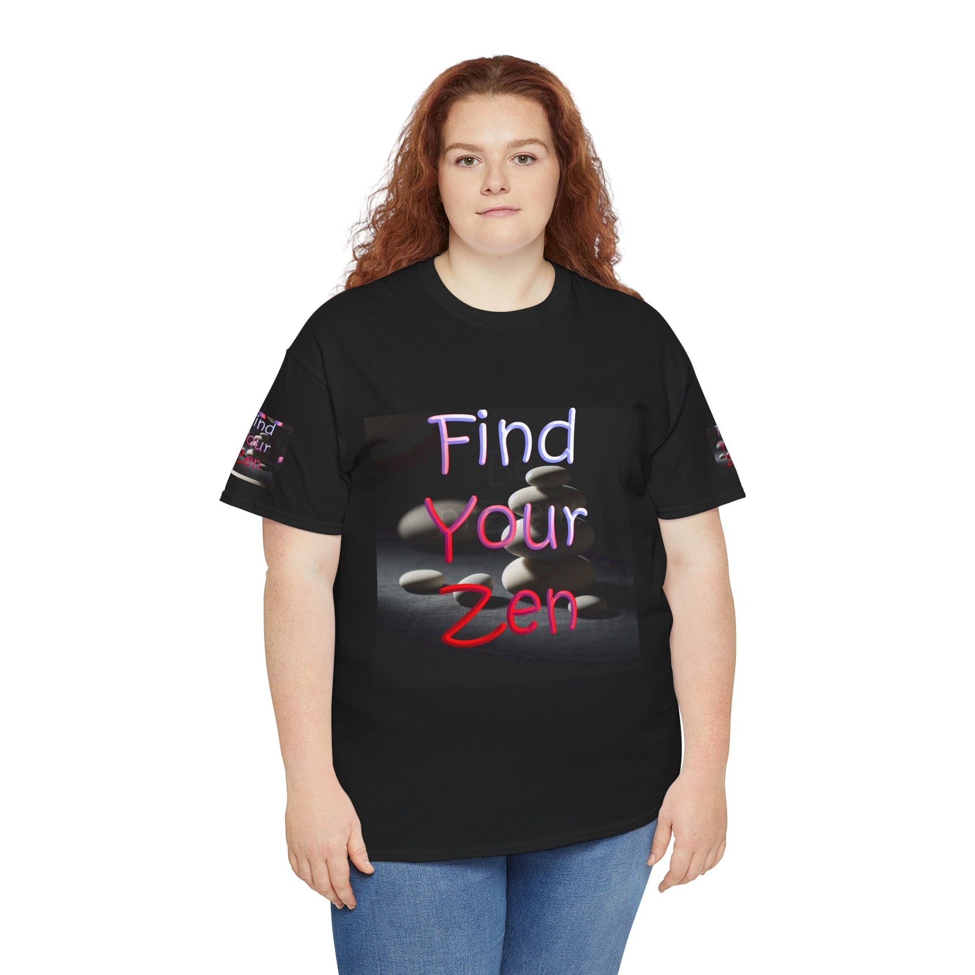 Unisex Heavy Cotton t-shirt Find Your Zen t-shirt for Comfort