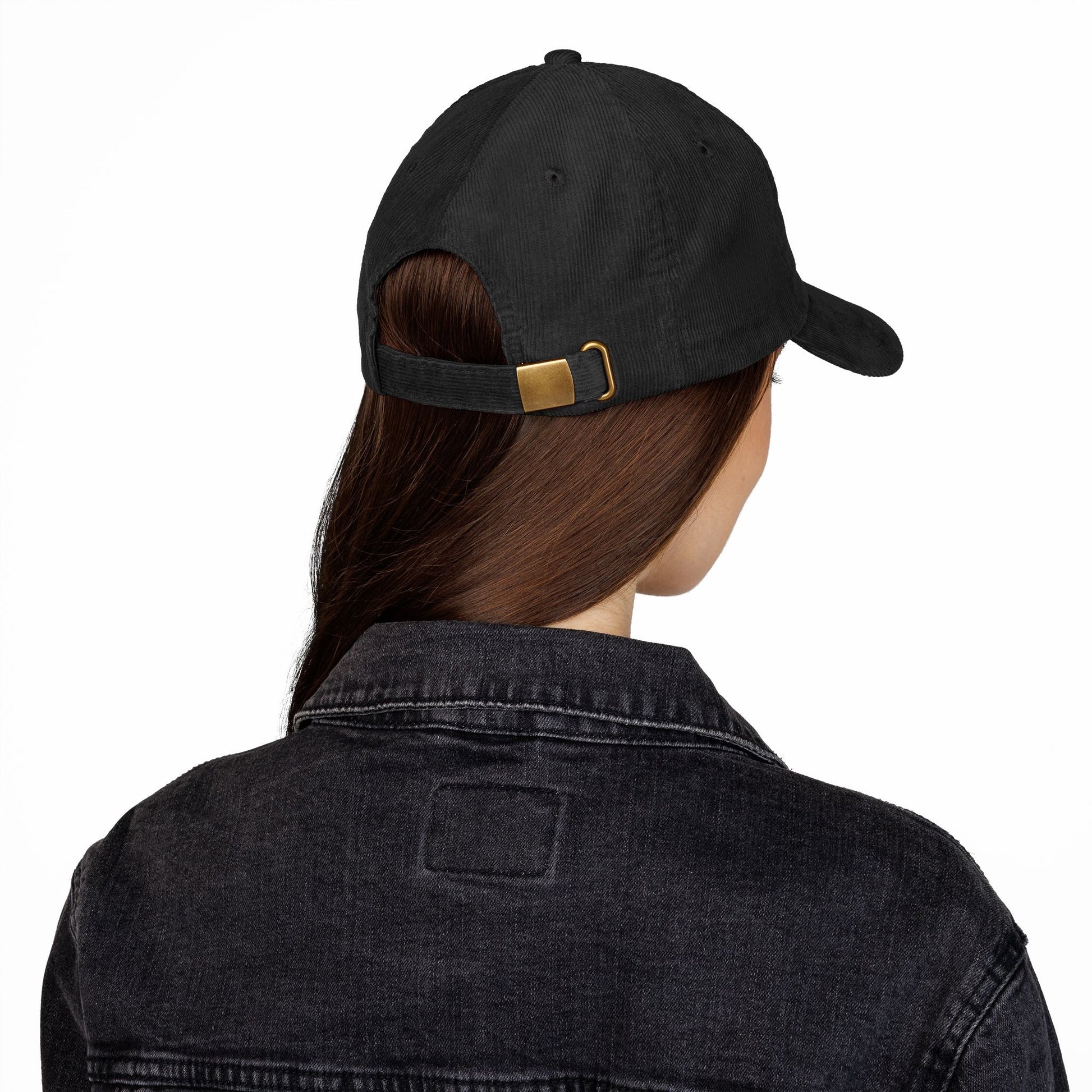 Vintage Corduroy Cap with I AM Embroidery | Trendy Bohemian Hat