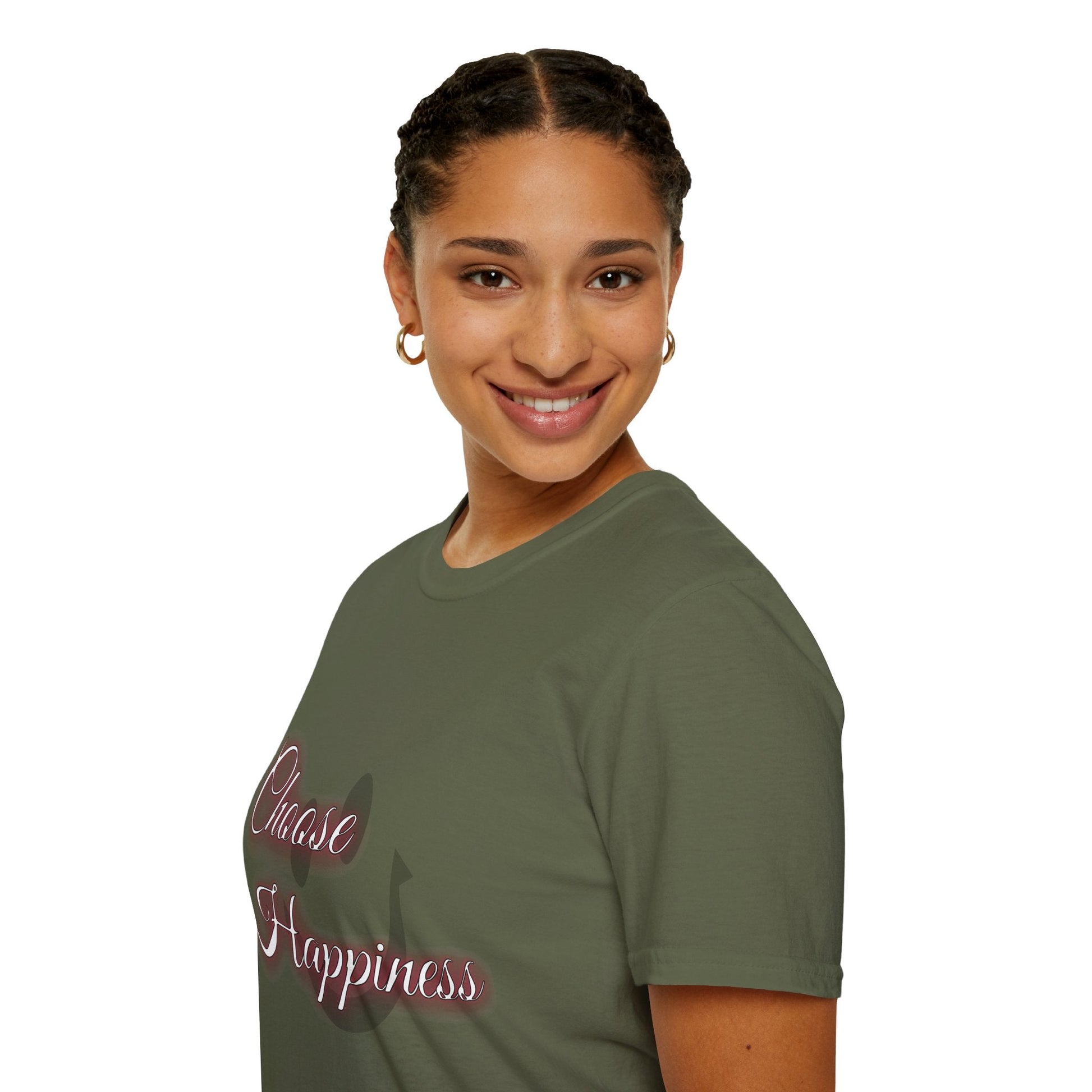 Unisex Softstyle t-shirt - Choose Happiness-Positive Vibes Tee