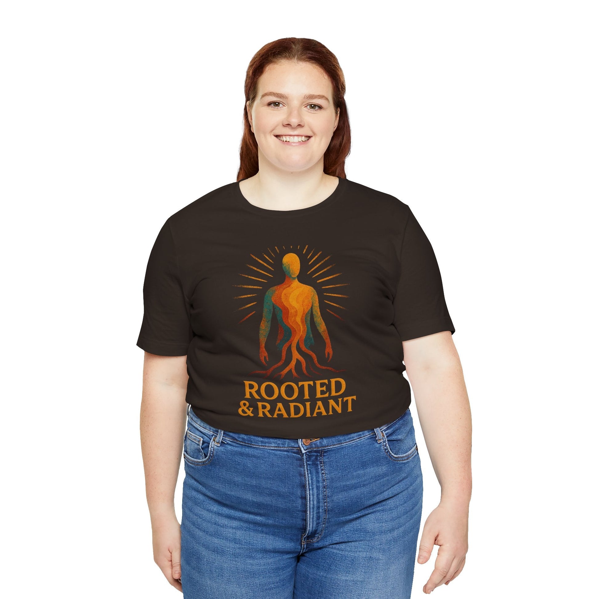 Rooted and Radiant T-shirt | Nature-Inspired Unisex Short Sleeve Tee