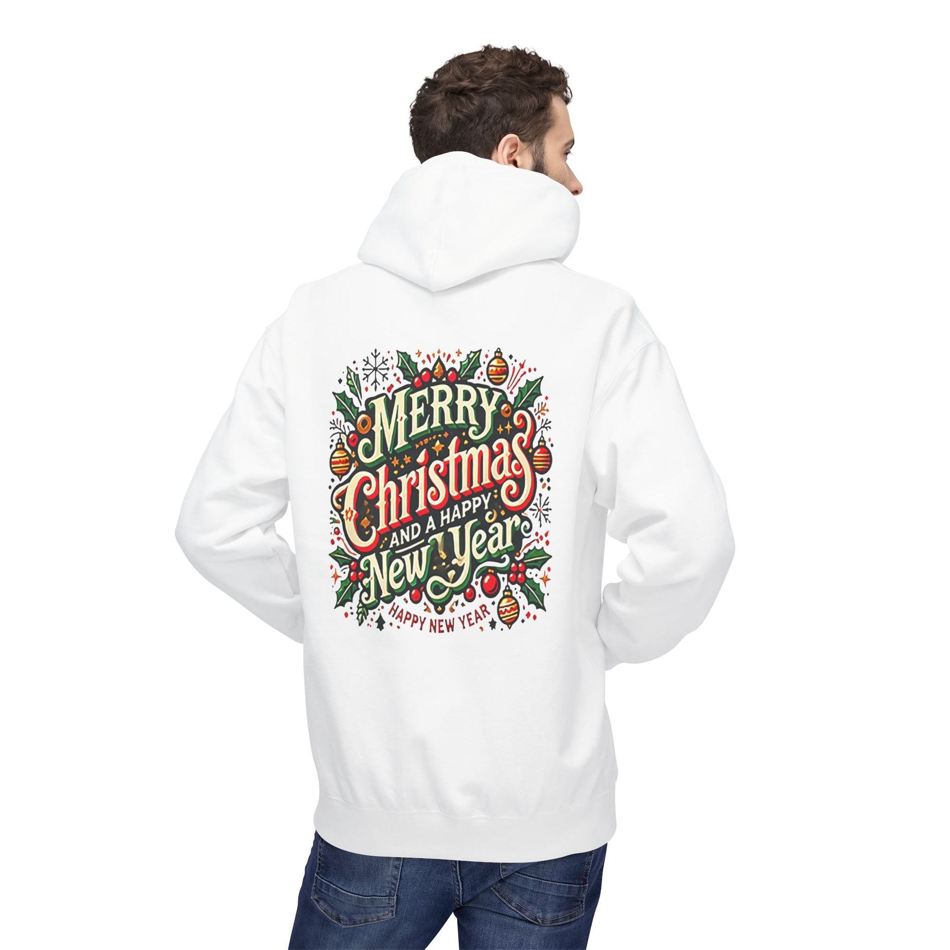 Unisex Midweight Softstyle Fleece Hoodie -  Christmas Holiday Cheer