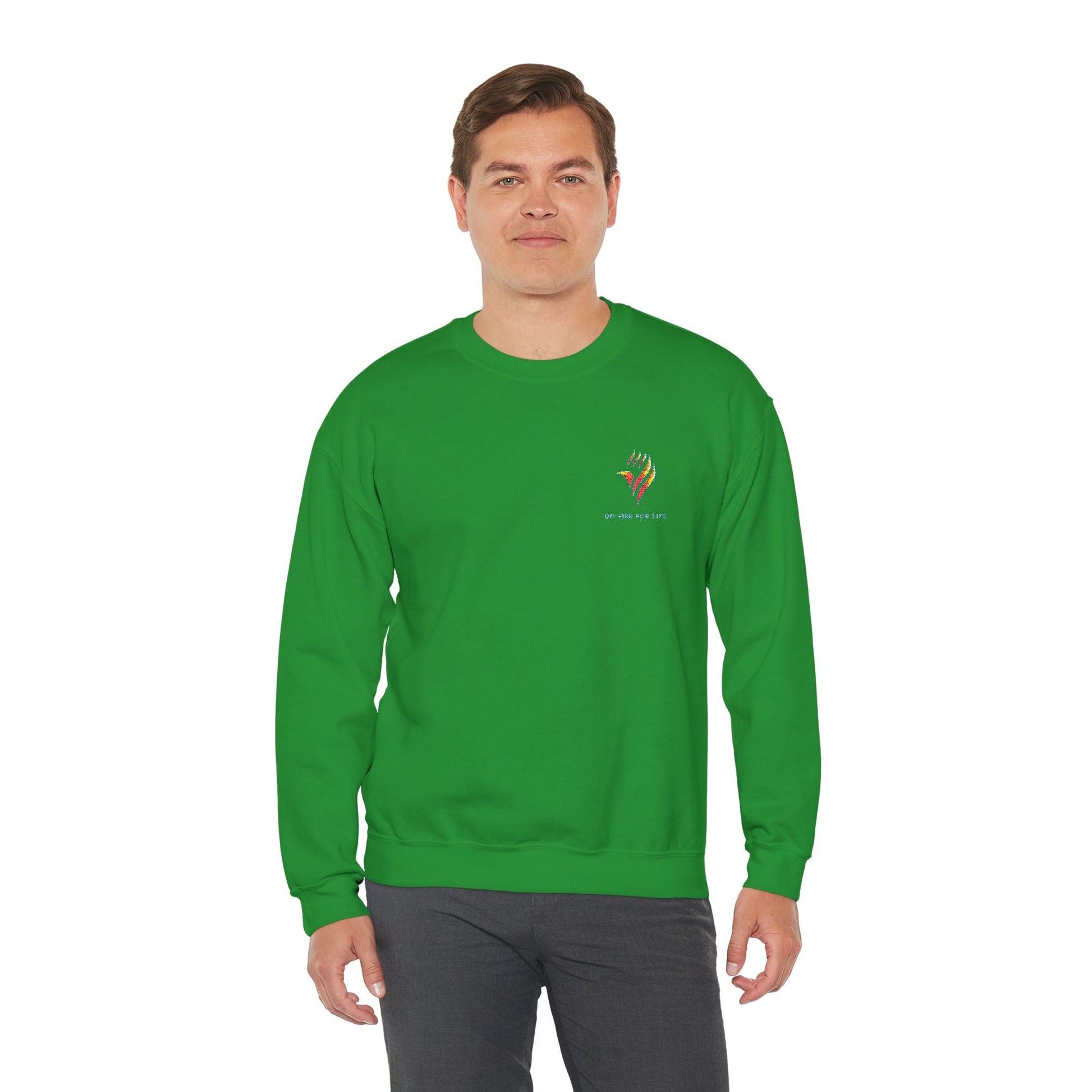 Unisex Heavy Blend - Crewneck Sweatshirt - On Fire For Life