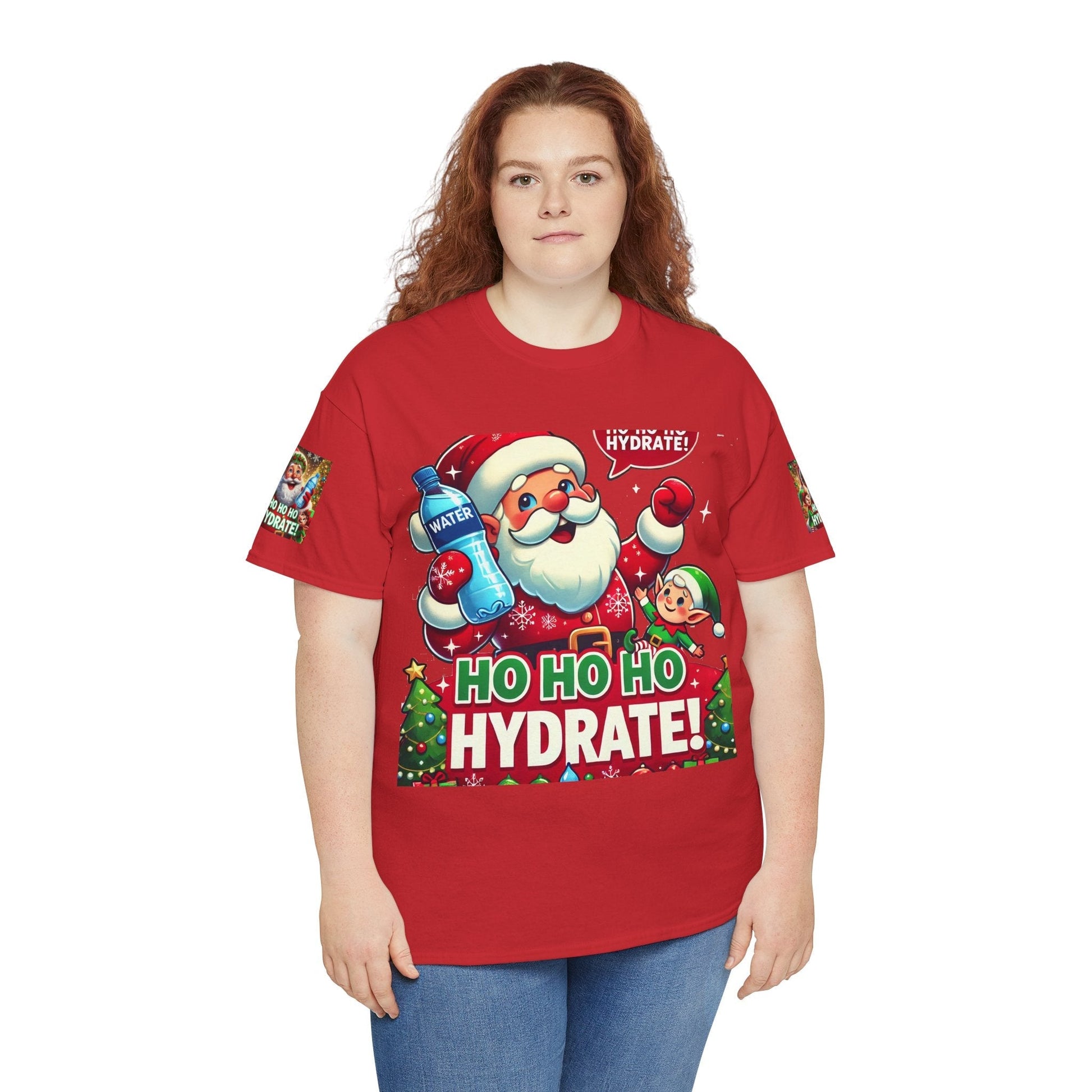 Unisex Heavy Cotton T-shirt - Christmas Tee- Have A Happy Season
