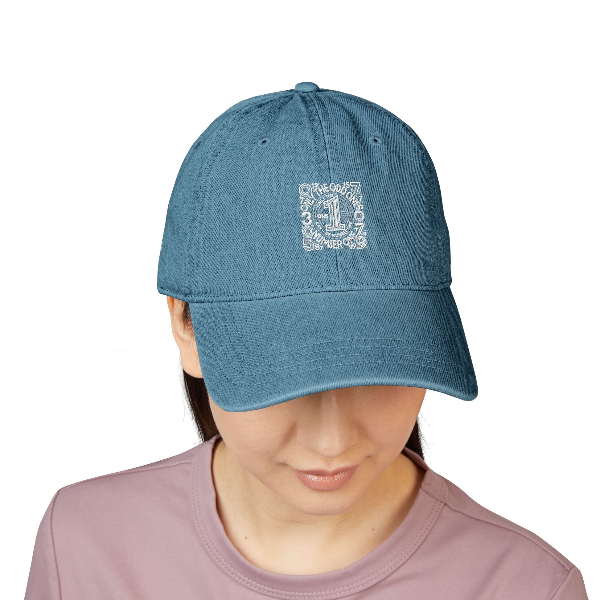 Unique Embroidered Denim Hat-Celebrate Individuality! Only the Odd Ones
