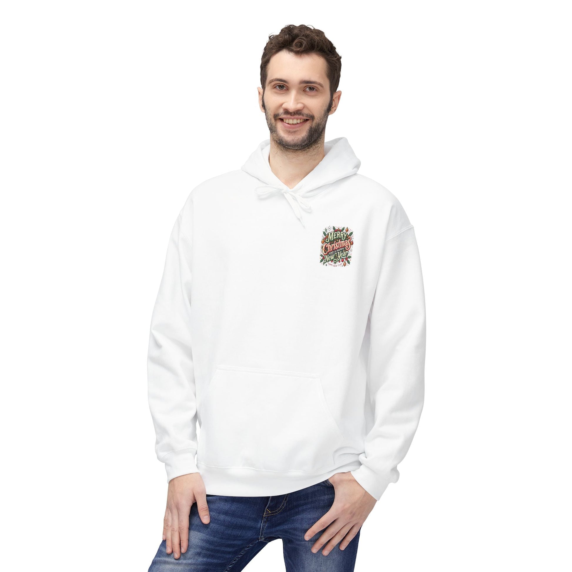 Unisex Midweight Softstyle Fleece Hoodie -  Christmas Holiday Cheer