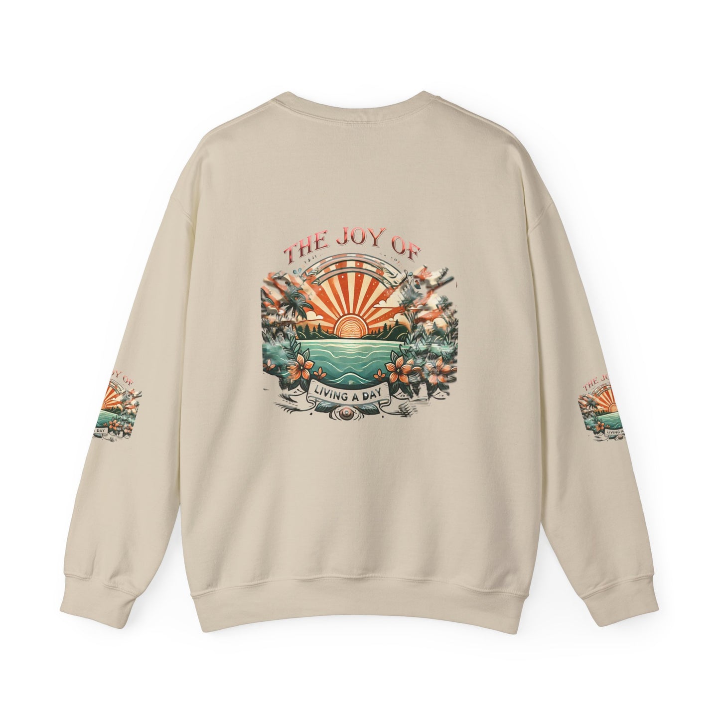 Unisex Heavy Blend™ Crewneck Sweatshirt" The Joy Of Living a Day"