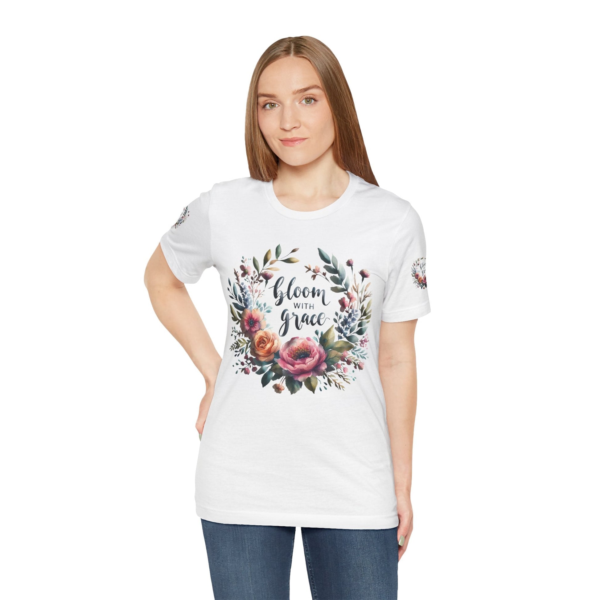 Floral Inspirational T-shirt | Graceful & Vibrant Everyday Wear