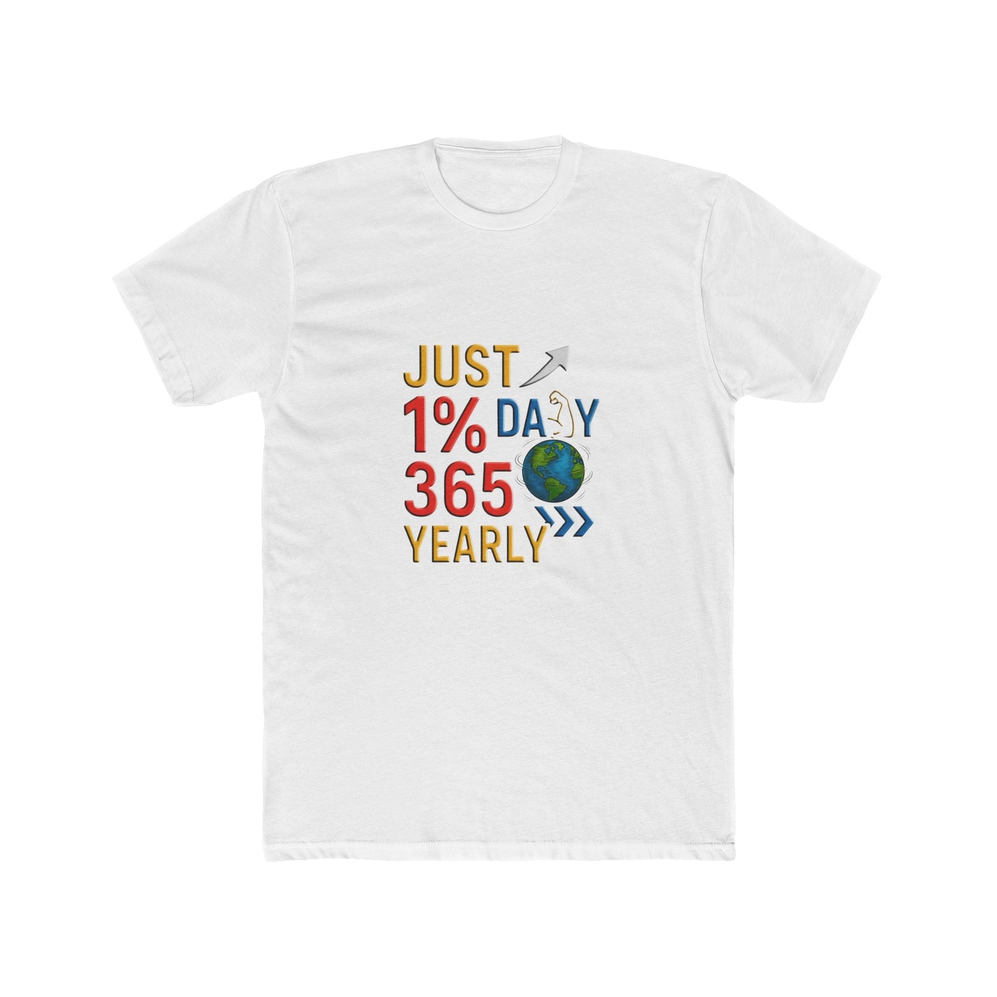 Unisex Jersey Short Sleeve T-shirt - Just 1% Daily 365 Yearly