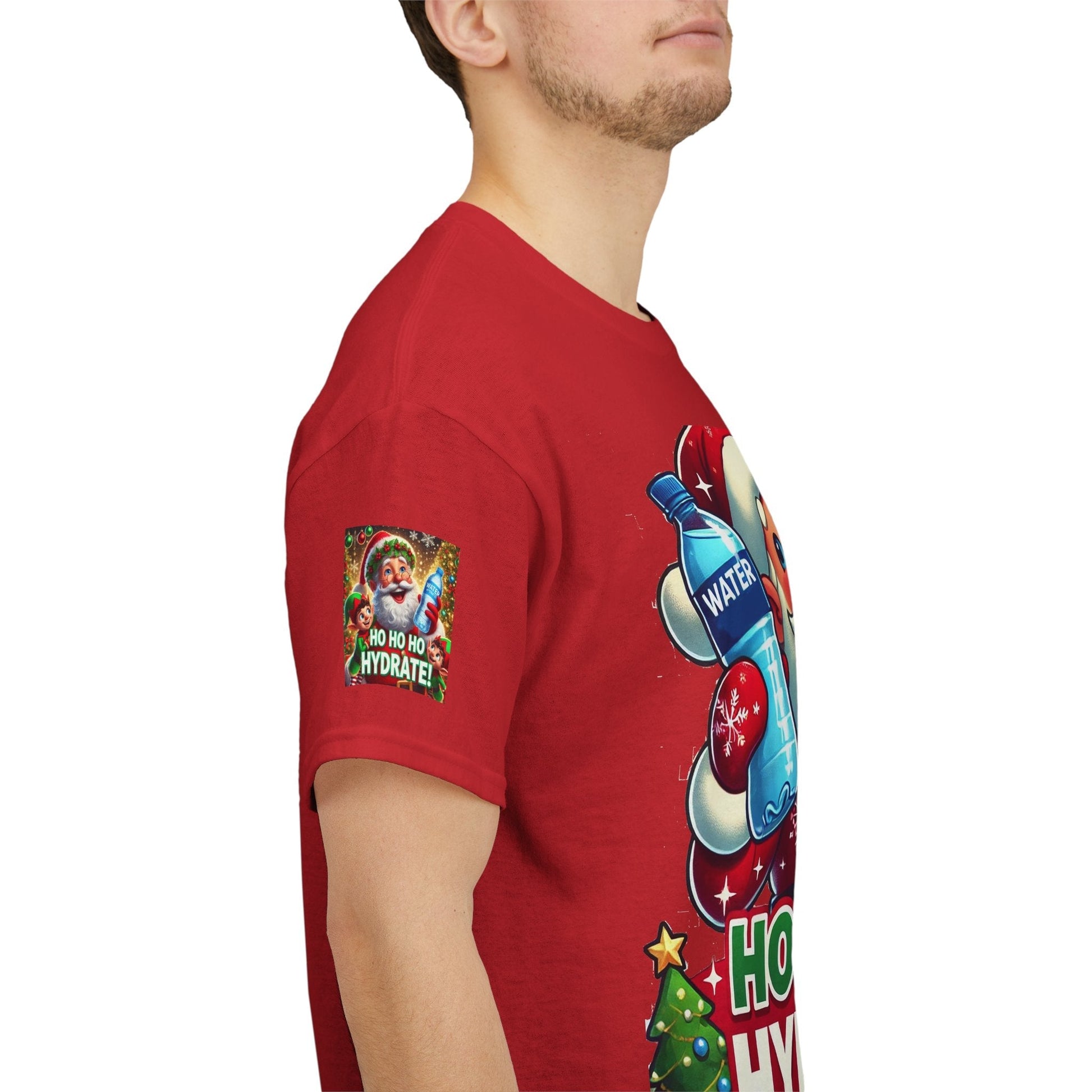 Unisex Heavy Cotton T-shirt - Christmas Tee- Have A Happy Season