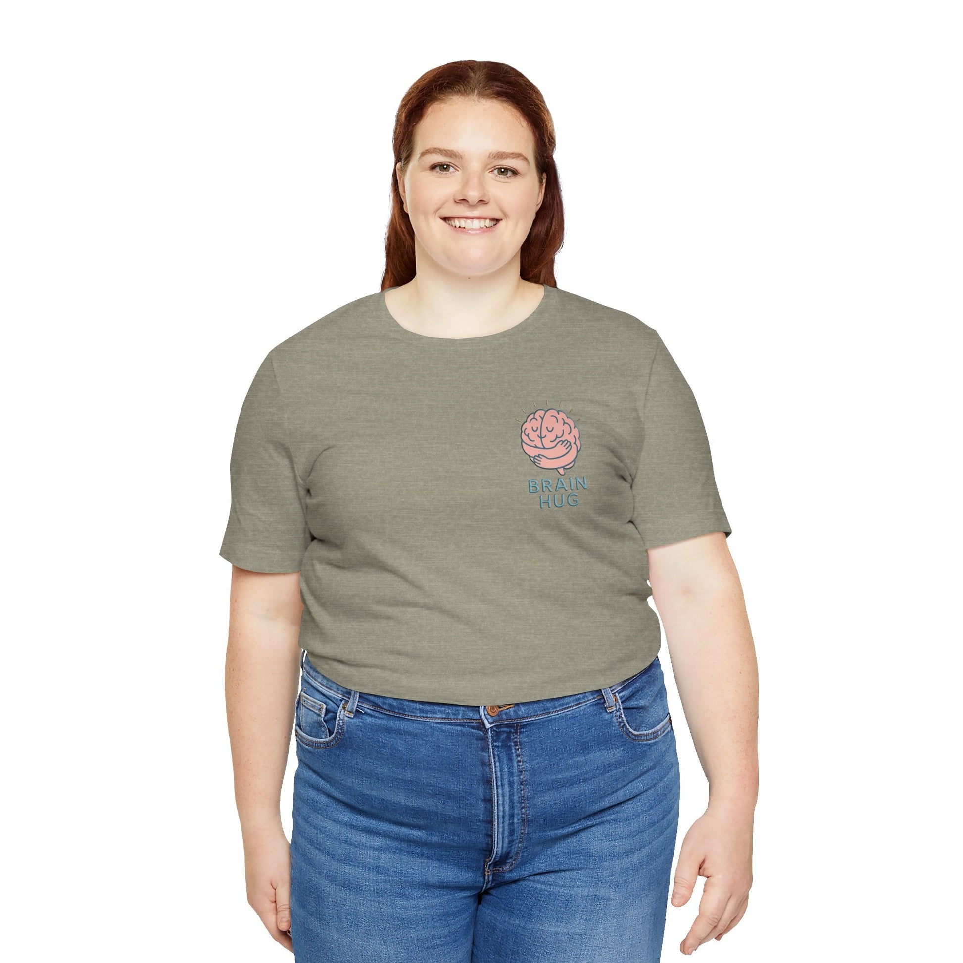Brain Hug T-shirt - Comfortable Unisex Jersey Short Sleeve Shirt