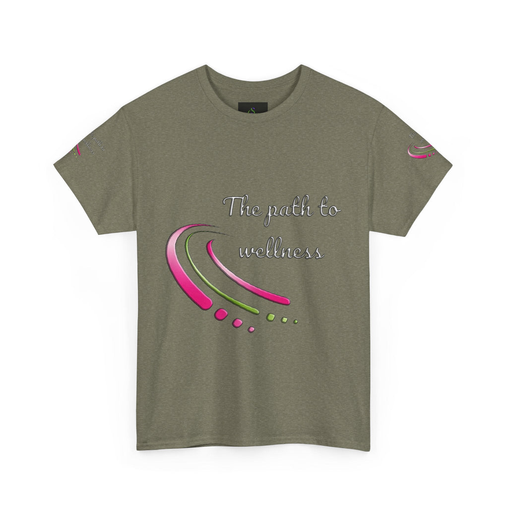 Unisex Welllness Heavy Cotton T-shirt - The Path To Wellness  Everyday