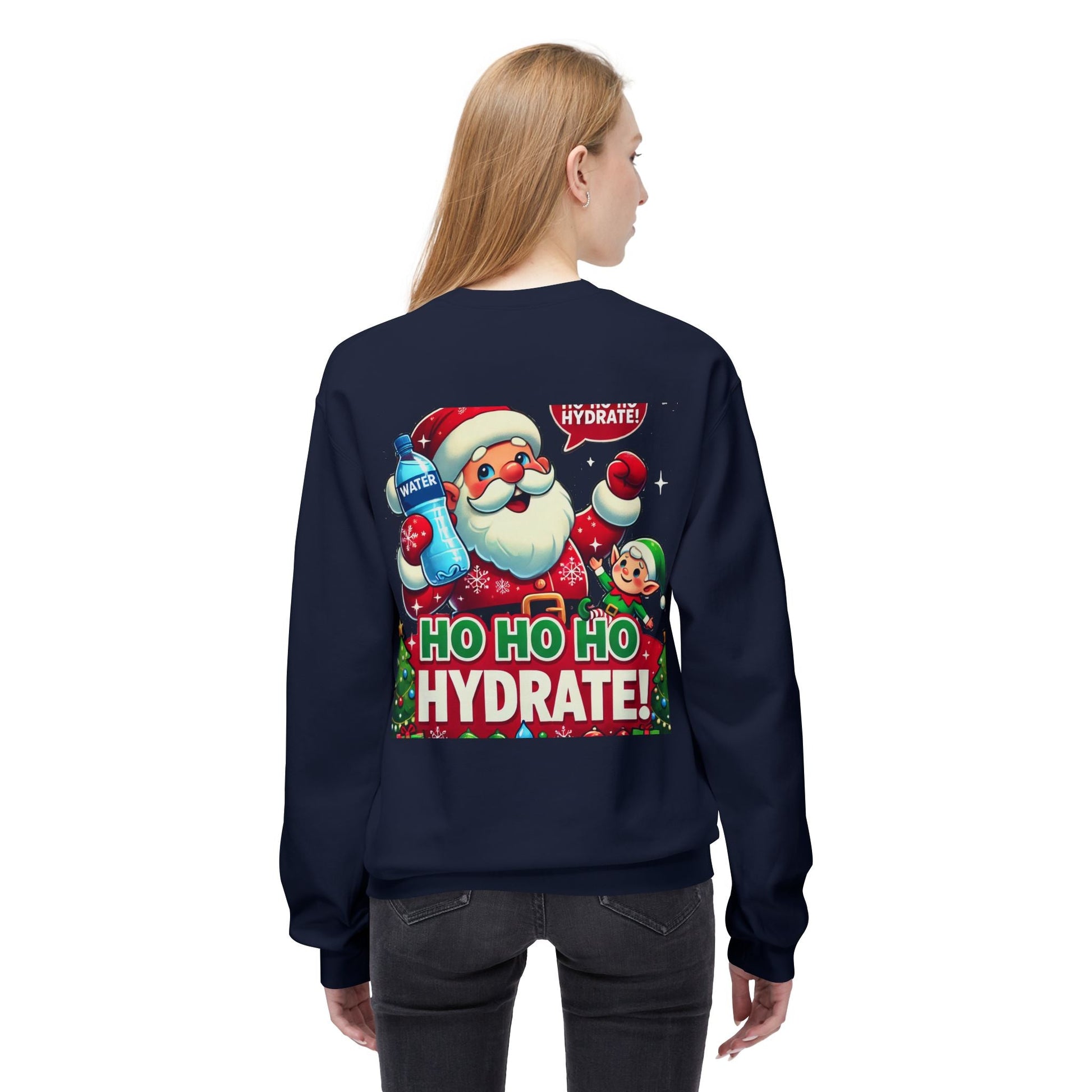 Unisex Midweight Softstyle Fleece - Crewneck Sweatshirt Ho Hydrate