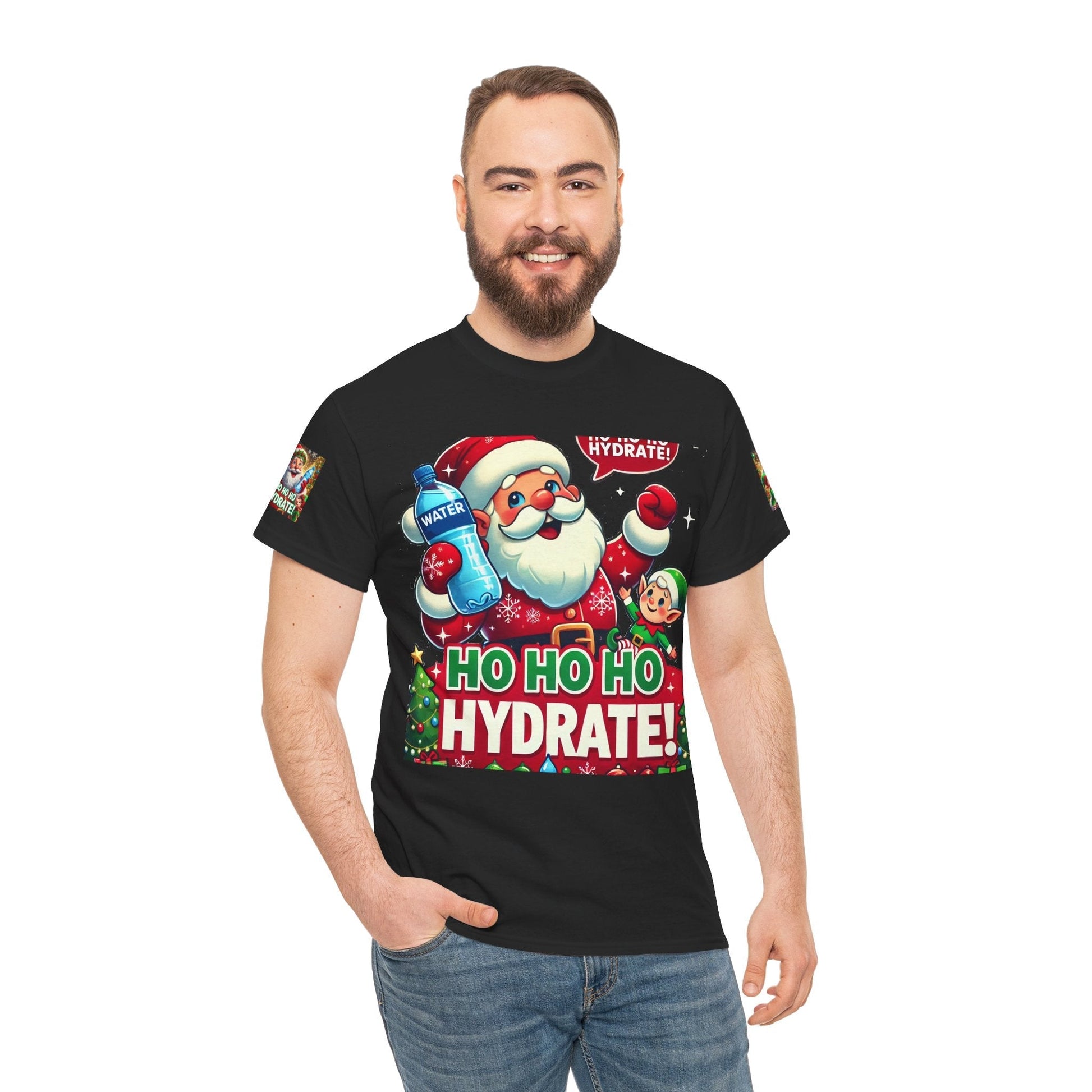 Unisex Heavy Cotton T-shirt - Christmas Tee- Have A Happy Season