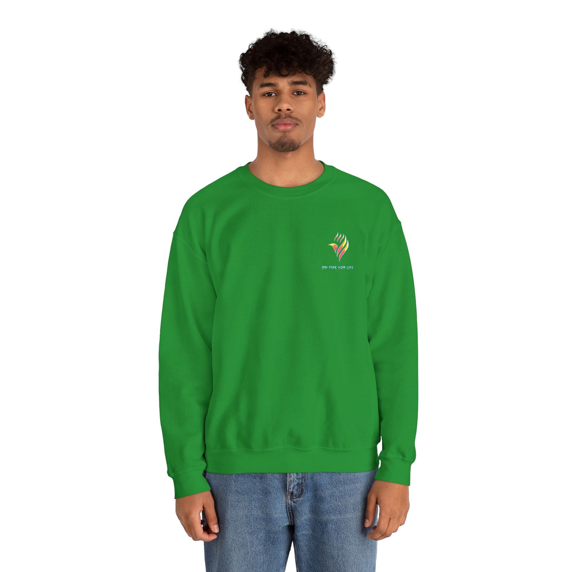Unisex Heavy Blend - Crewneck Sweatshirt - On Fire For Life