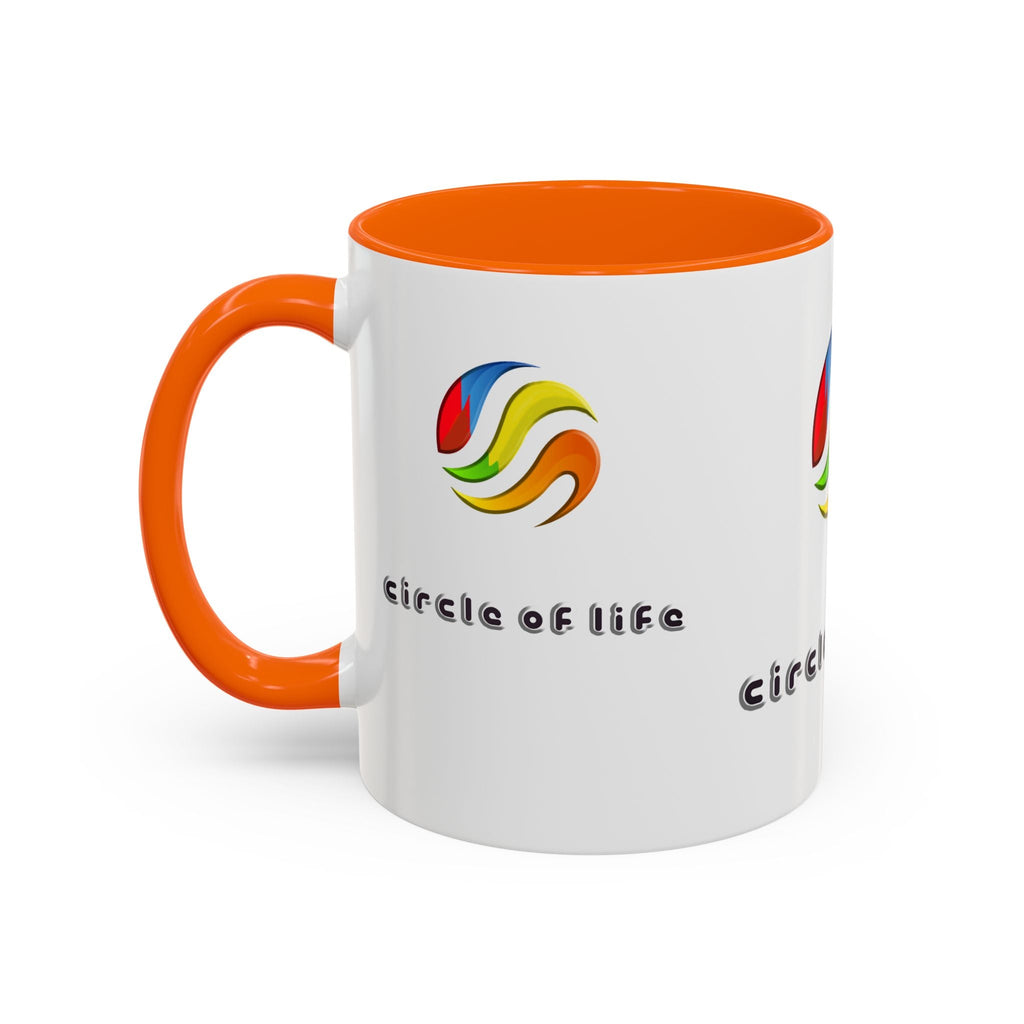 Accent Coffee Mug - (11, 15oz) Circle of Life Stylish Ceramic Mug