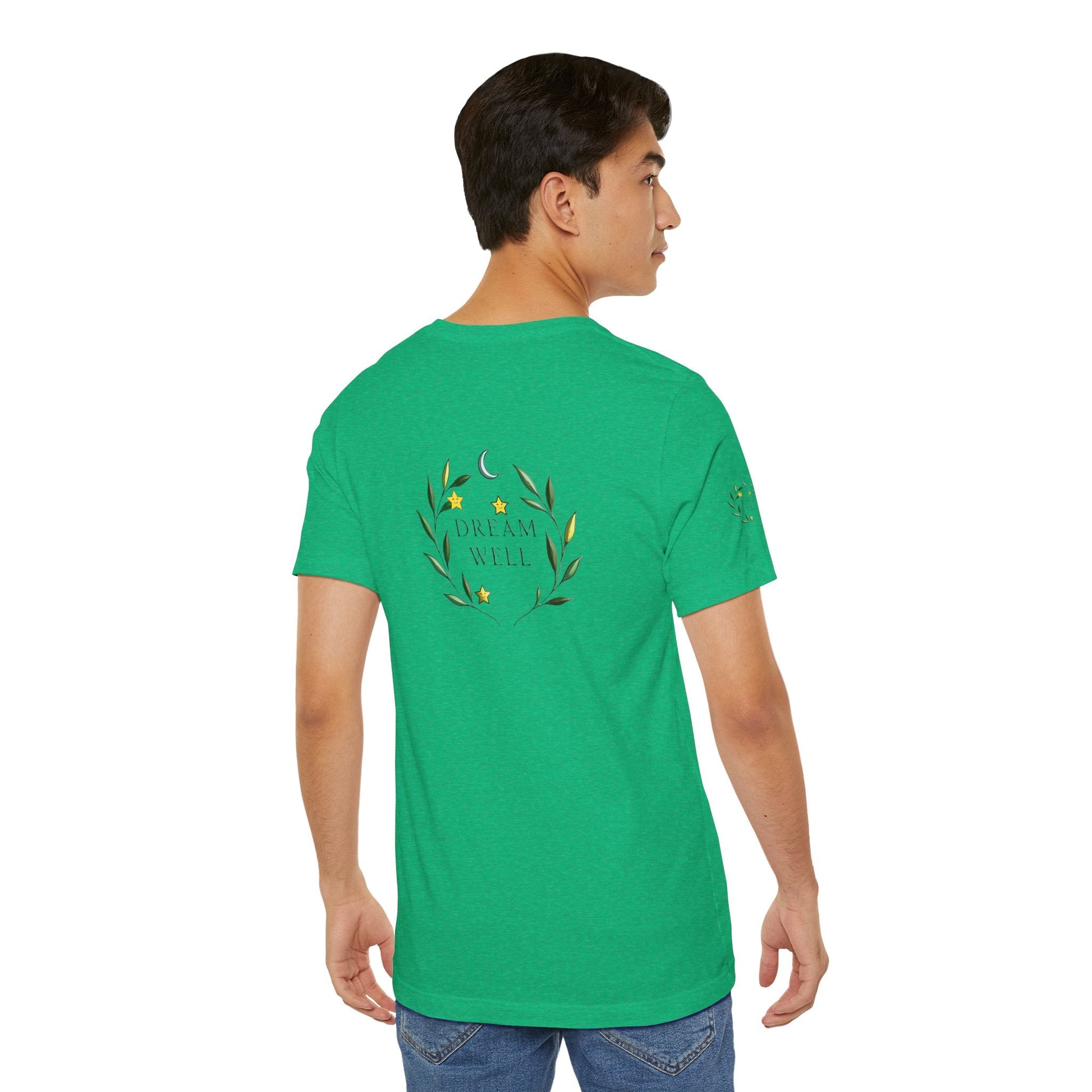 Dream Well Unisex Jersey T-shirt | Relaxed Fit, Care, or Relaxation