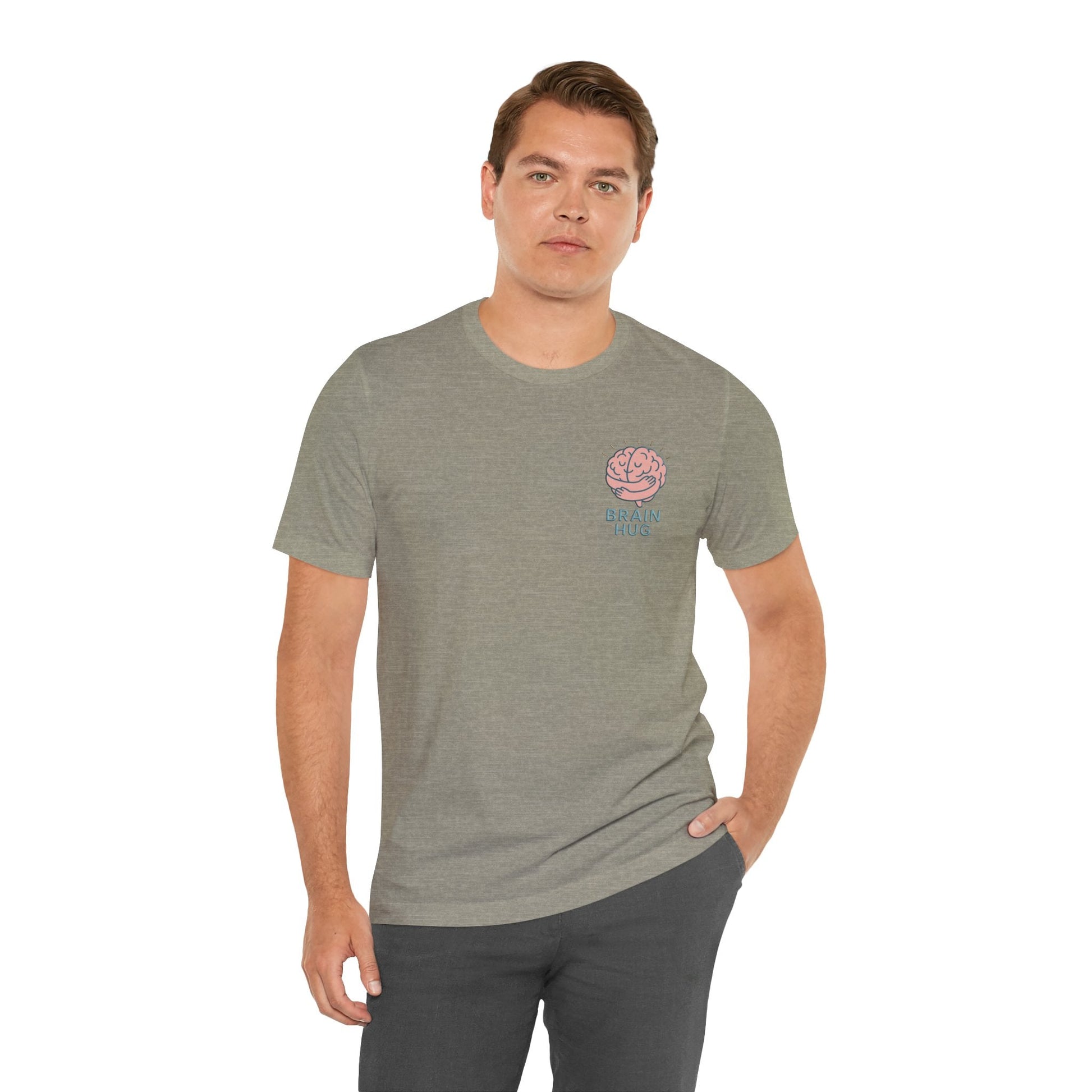 Brain Hug T-shirt - Comfortable Unisex Jersey Short Sleeve Shirt