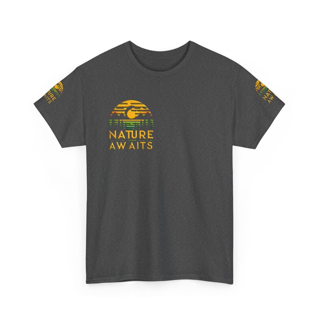 Unisex Heavy Cotton t-shirt nature Awaits t-shirt for Durability