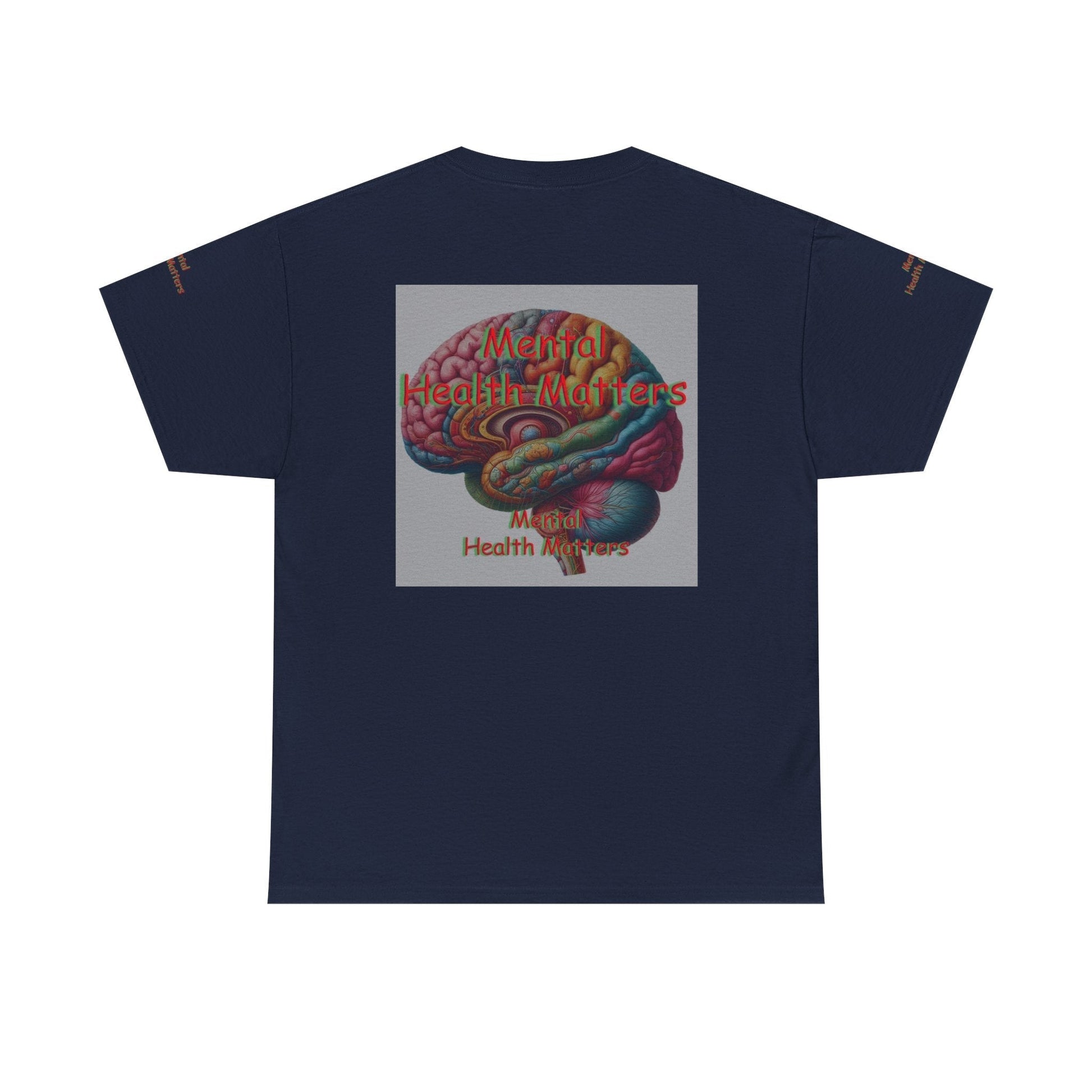 Unisex Heavy Cotton Tee - Mental Health Matters - Stay Focus
