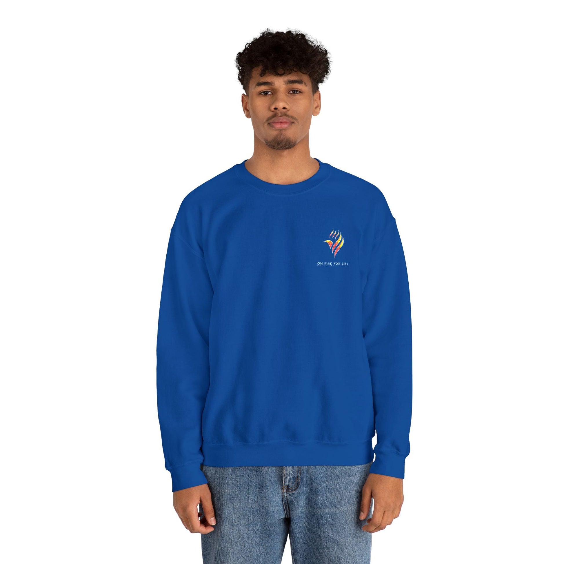 Unisex Heavy Blend - Crewneck Sweatshirt - On Fire For Life