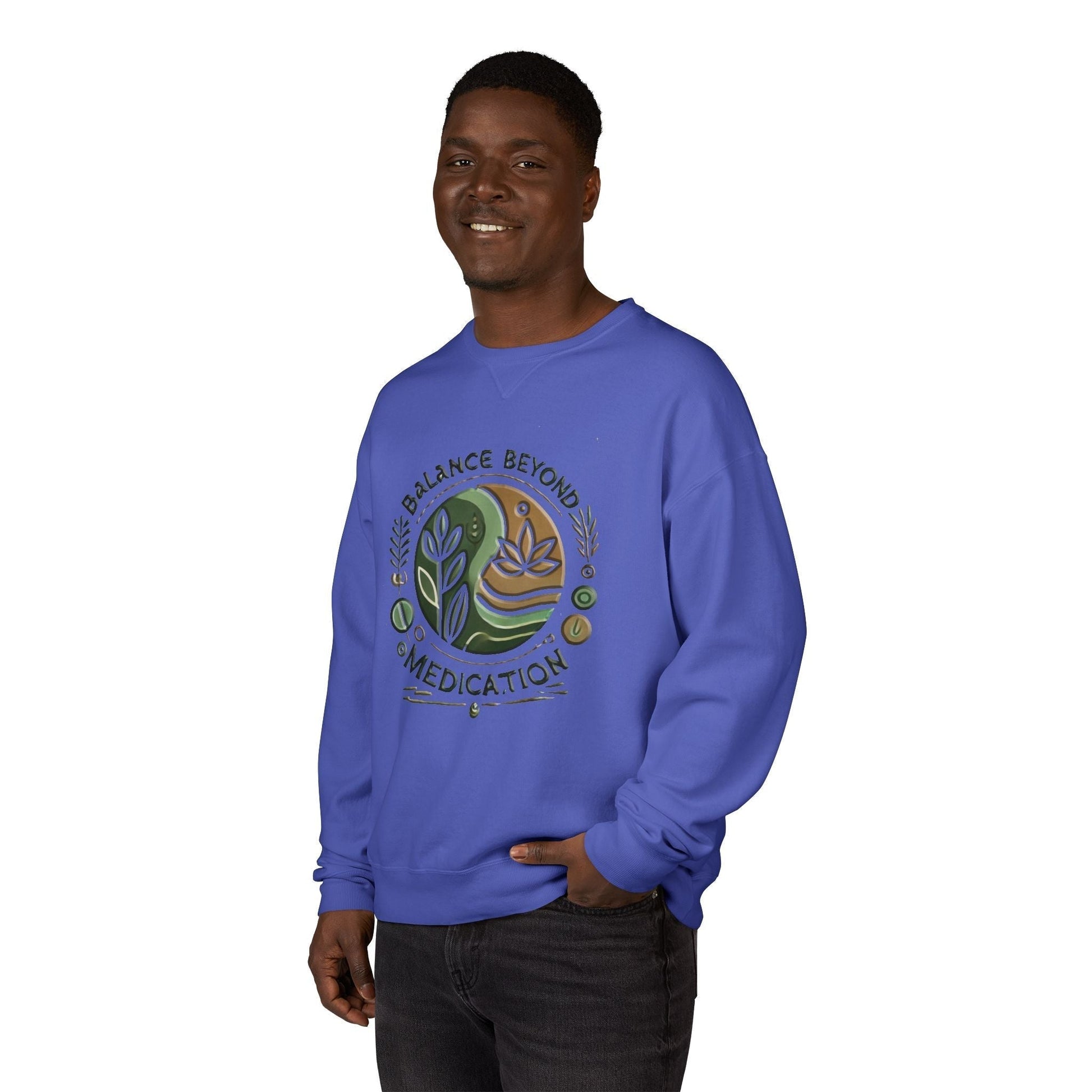 Unisex ComfortWash Garment Dyed - Crewneck Balance Beyond Medication