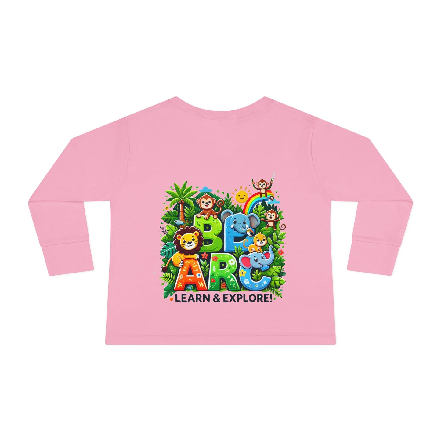 Toddler Long Sleeve Tee " Learn and Explore "