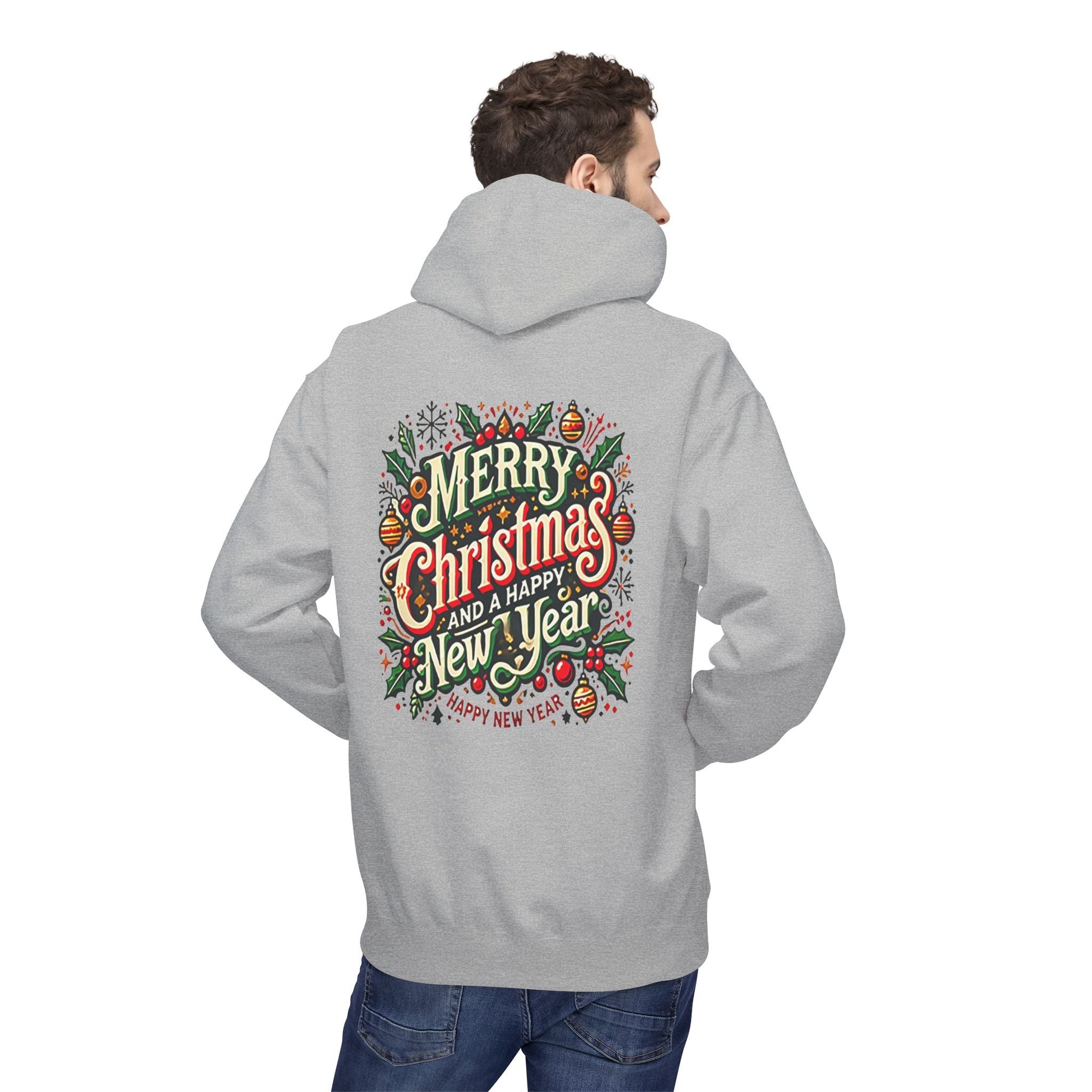 Unisex Midweight Softstyle Fleece Hoodie -  Christmas Holiday Cheer