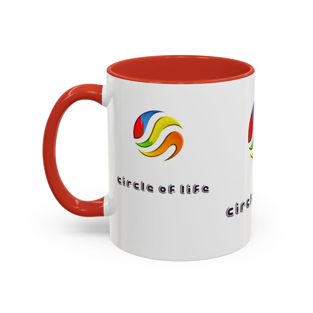 Accent Coffee Mug - (11, 15oz) Circle of Life Stylish Ceramic Mug