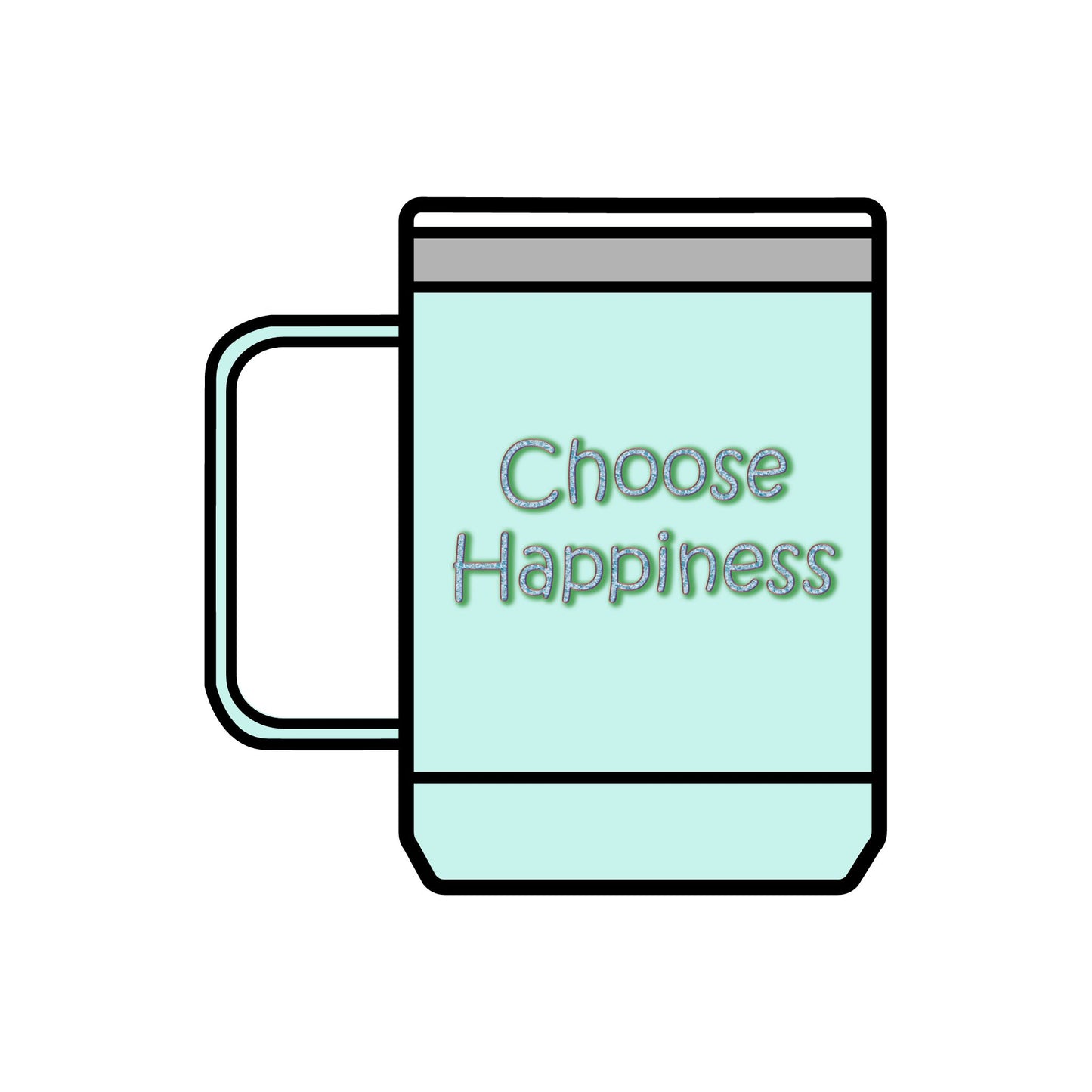 Coffee Mug Tumbler, 15oz Inhale Peace Exhale Stress