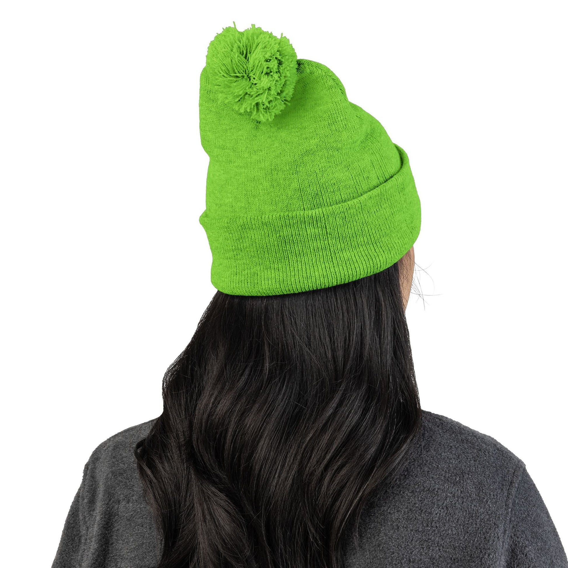 Pom-Pom Knit Cap - I AM- Cozy Knit Beanie for Winter Style