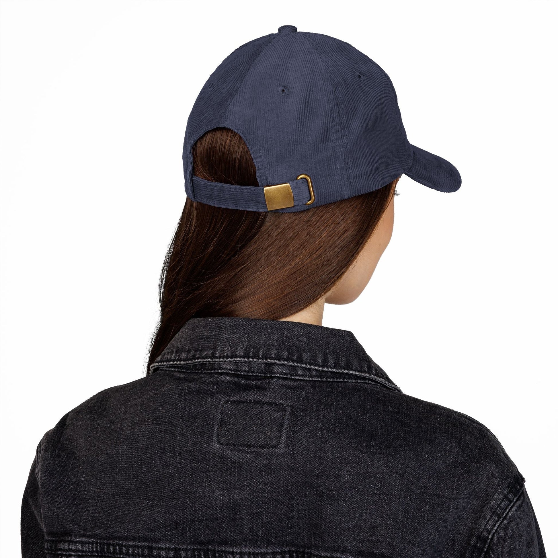 Vintage Corduroy Cap with Embroidery - Stylish Retro Hat for Every Occasion