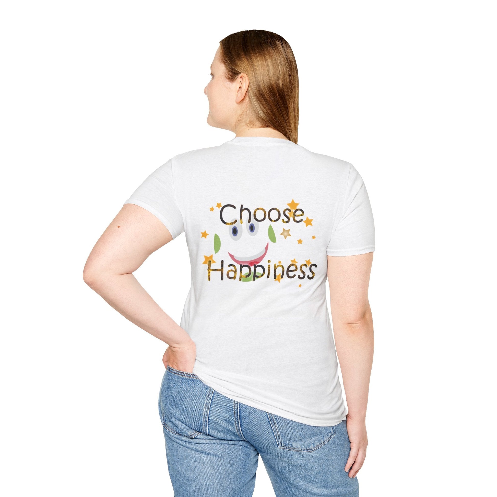 Unisex Softstyle t-shirt - Choose Happiness-Positive Vibes Tee