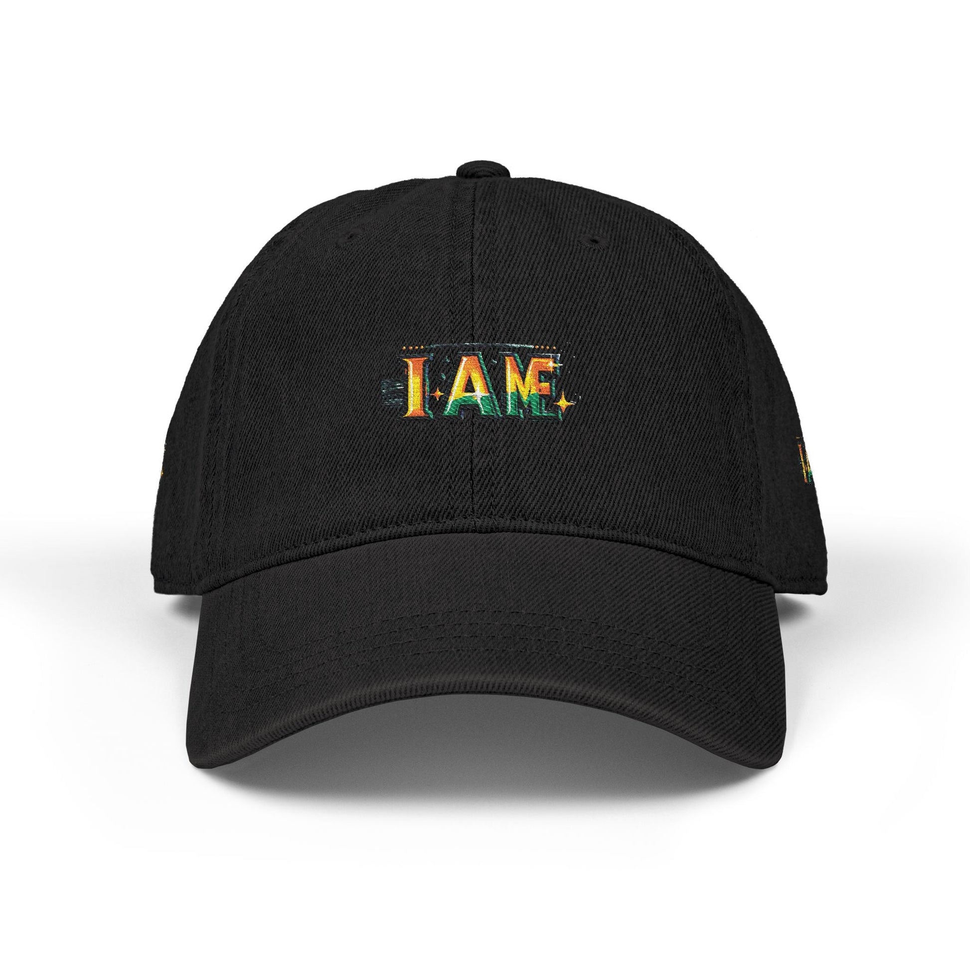 Inspirational I AM ME Denim Hat - Embroidered Cap for Everyday Style