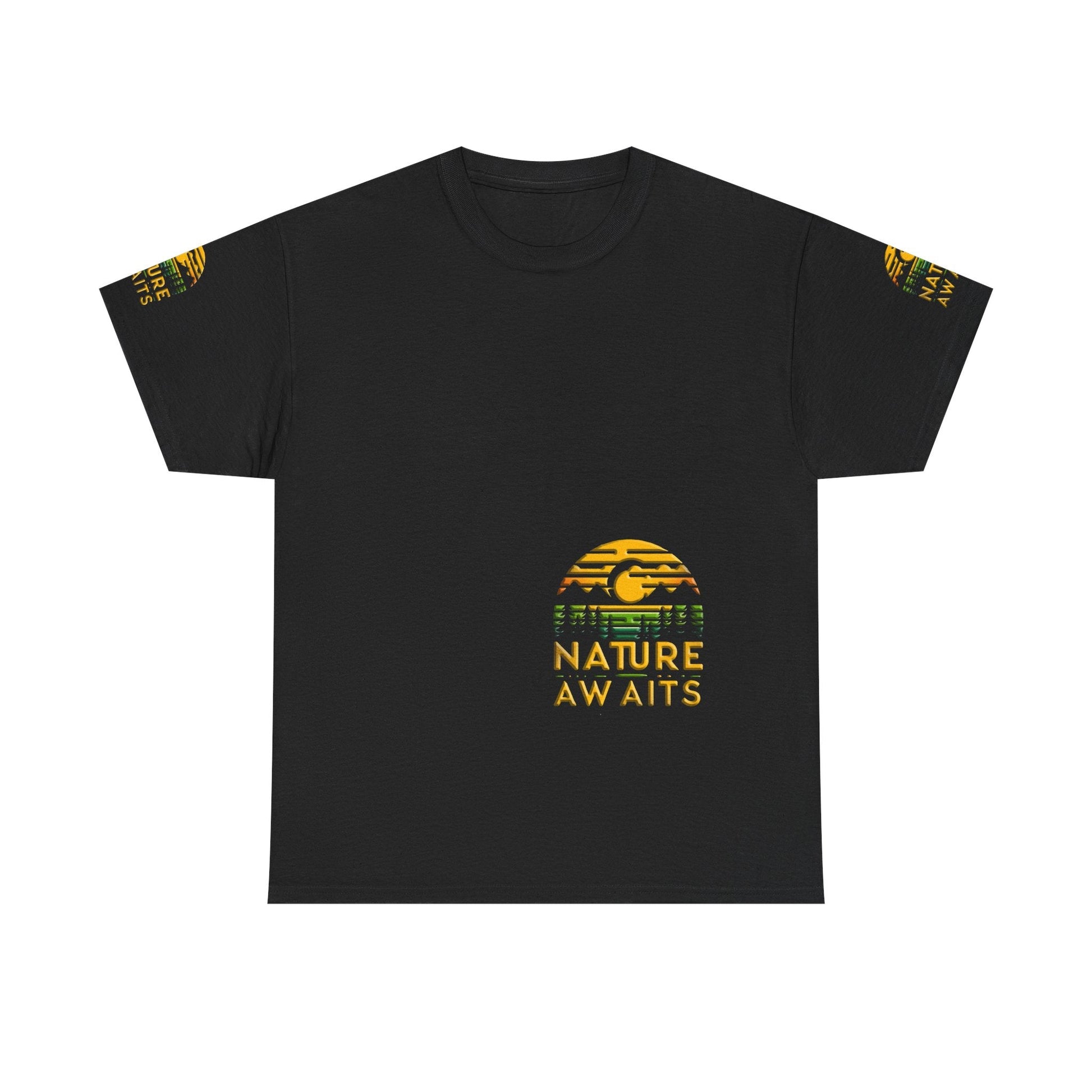 Unisex Heavy Cotton t-shirt Nature Awaits t-shirtt for Comfort