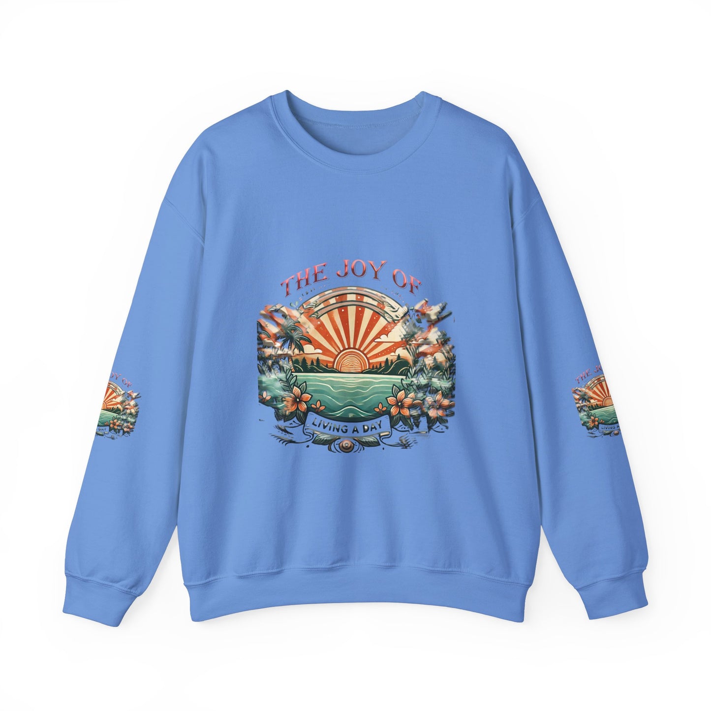 Unisex Heavy Blend™ Crewneck Sweatshirt" The Joy Of Living a Day"