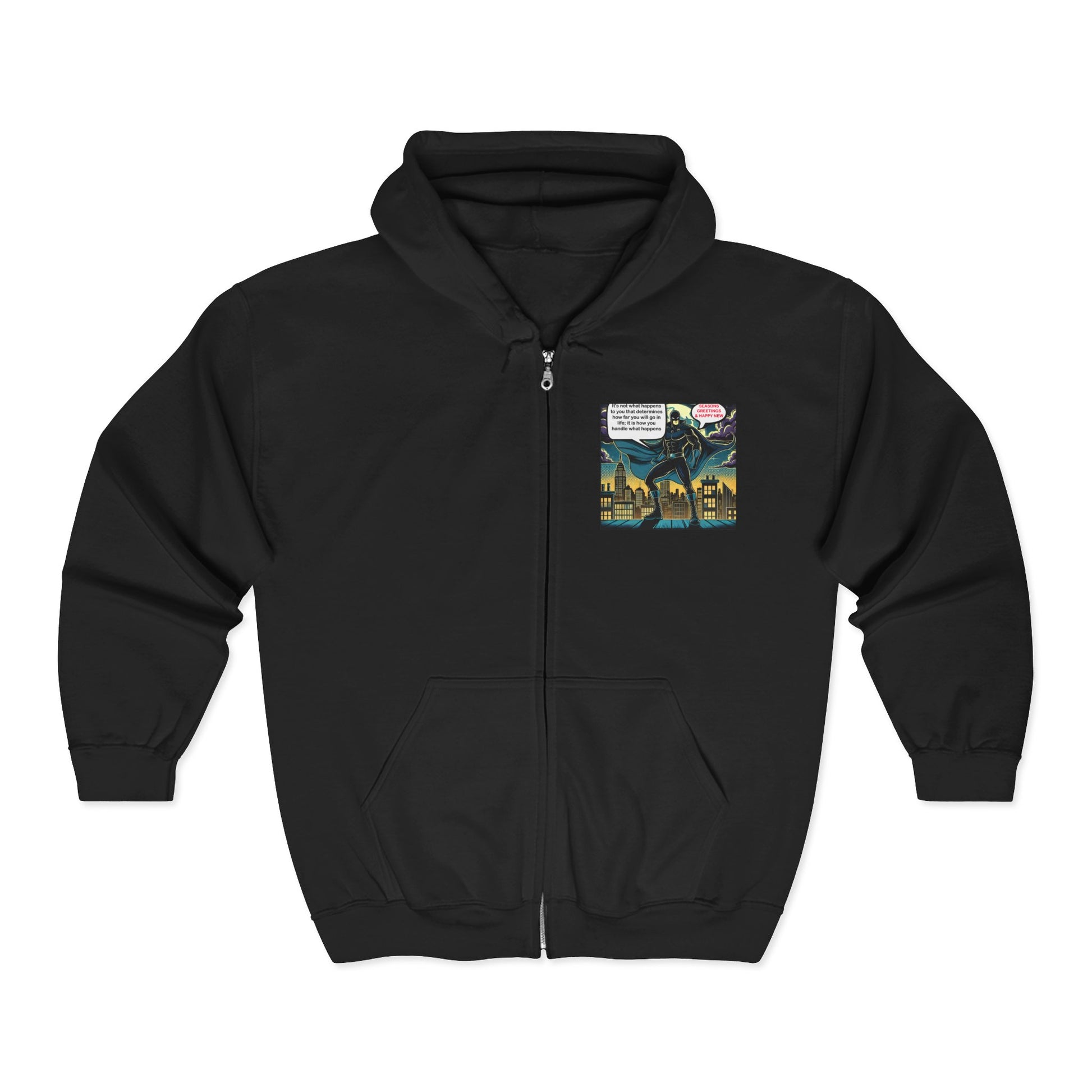 Unisex Heavy Blend™ Full Zip Hooded Sweatshirt " Your Superhero "