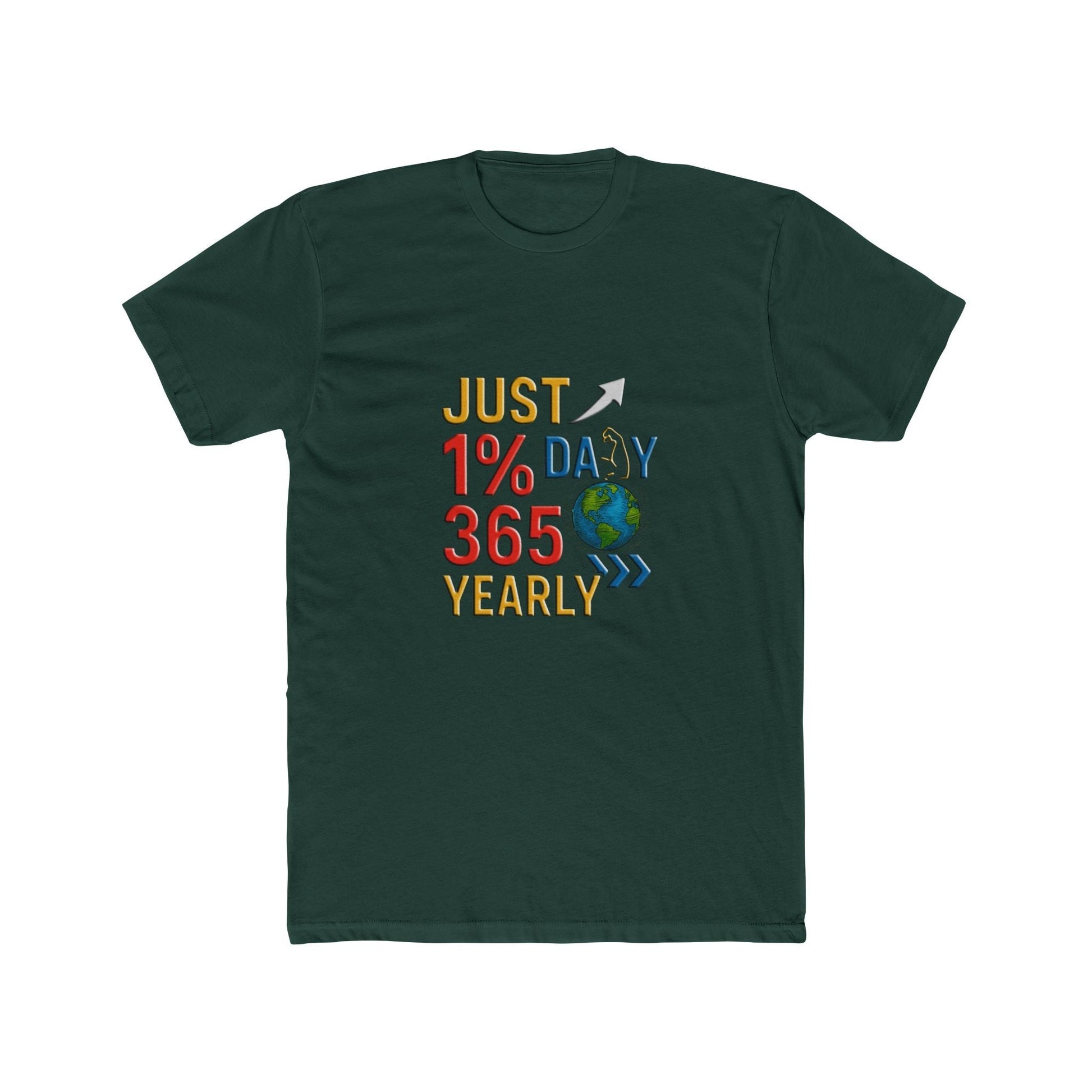 Unisex Jersey Short Sleeve T-shirt - Just 1% Daily 365 Yearly