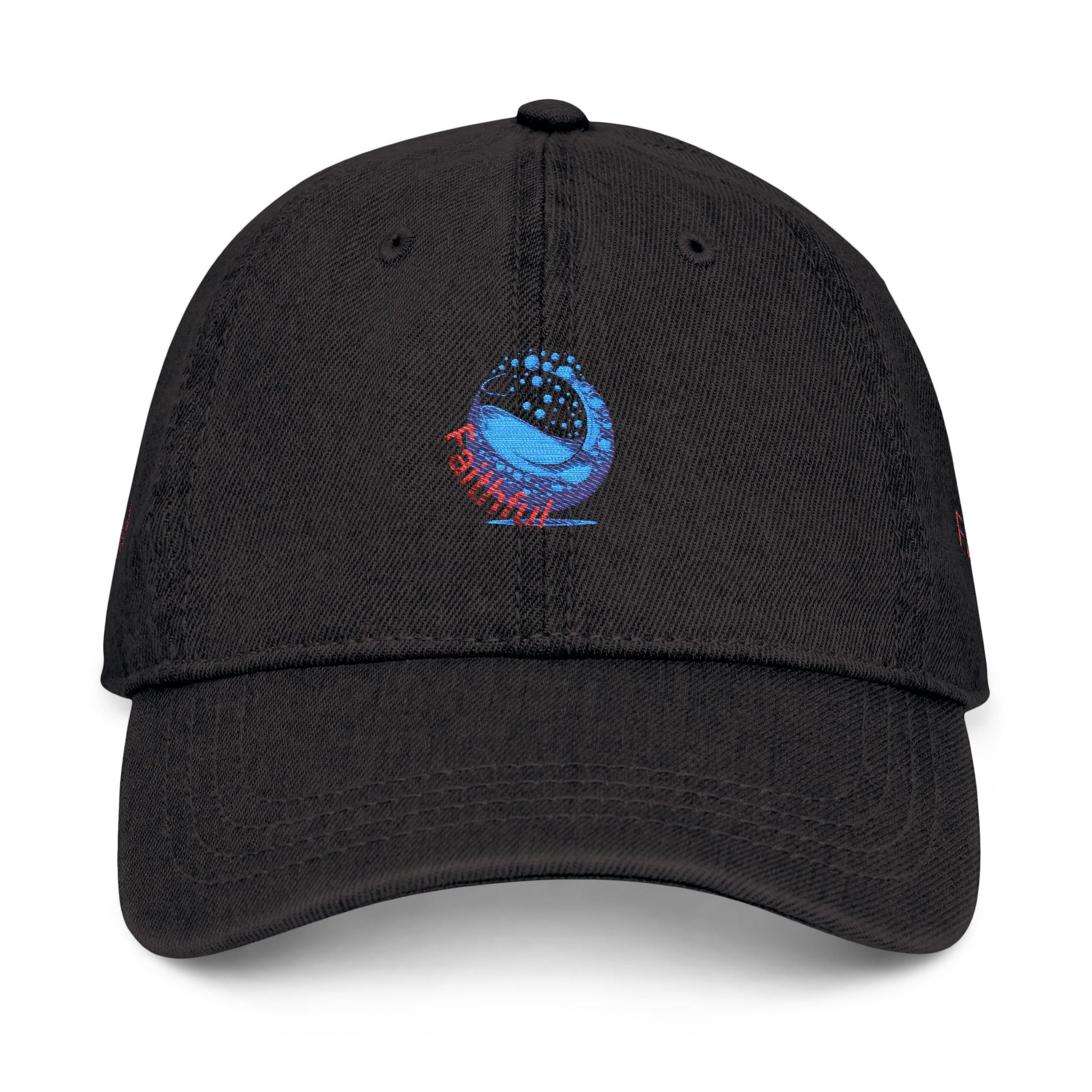 Denim Hat Faithful - Stylish Embroidered Cap Vintage-Inspired Style