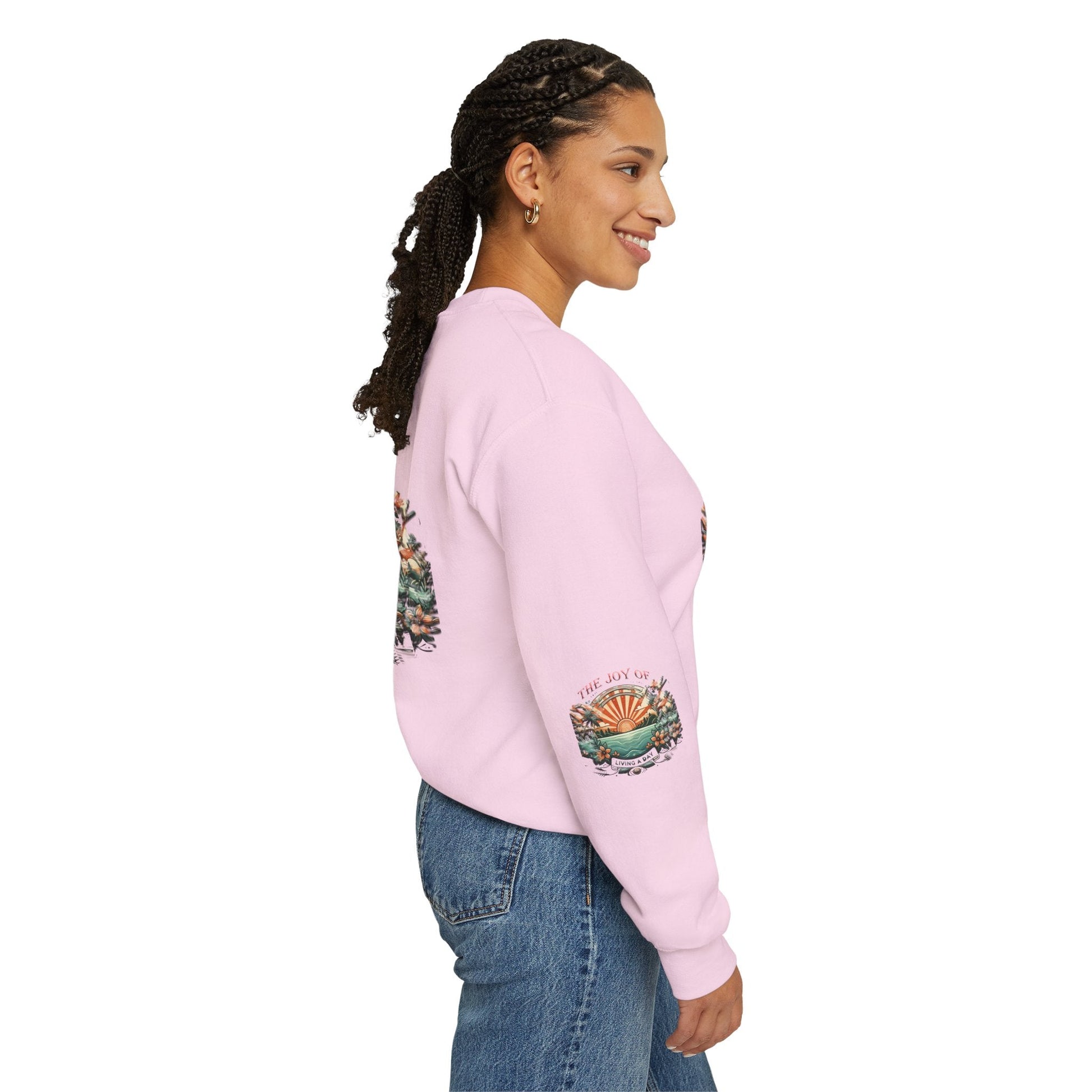 Unisex Heavy Blend - Crewneck Sweatshirt- The Joy Of Living a Day